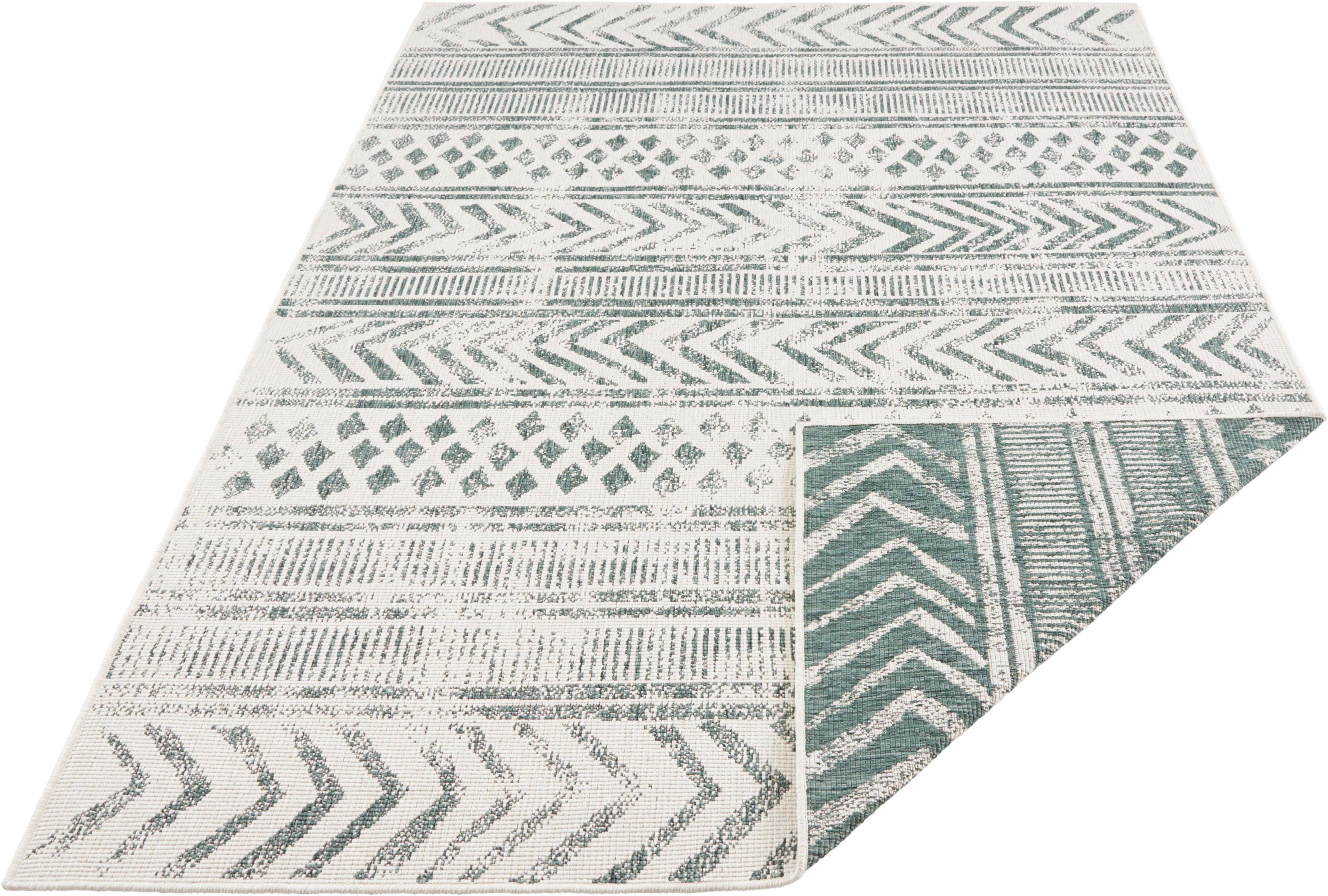 HANSE Home Vloerkleed BIRI tweezijdig te gebruiken kleed Binnen- en buitengebruik, weerbestendig, balkon, loper, woonkamer, waterbestendig, boho