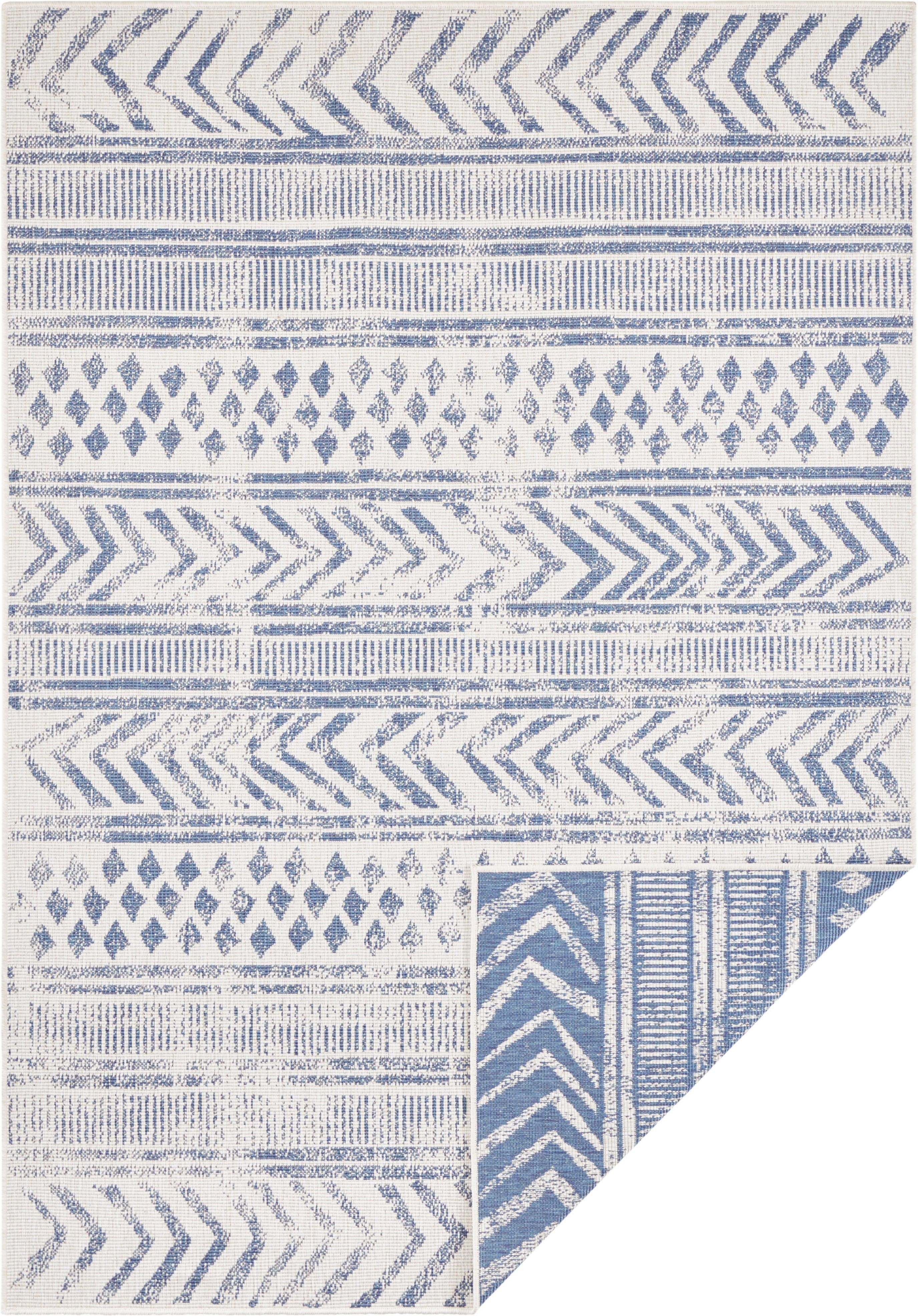 HANSE Home Vloerkleed BIRI tweezijdig te gebruiken kleed Binnen- en buitengebruik, weerbestendig, balkon, loper, woonkamer, waterbestendig, boho