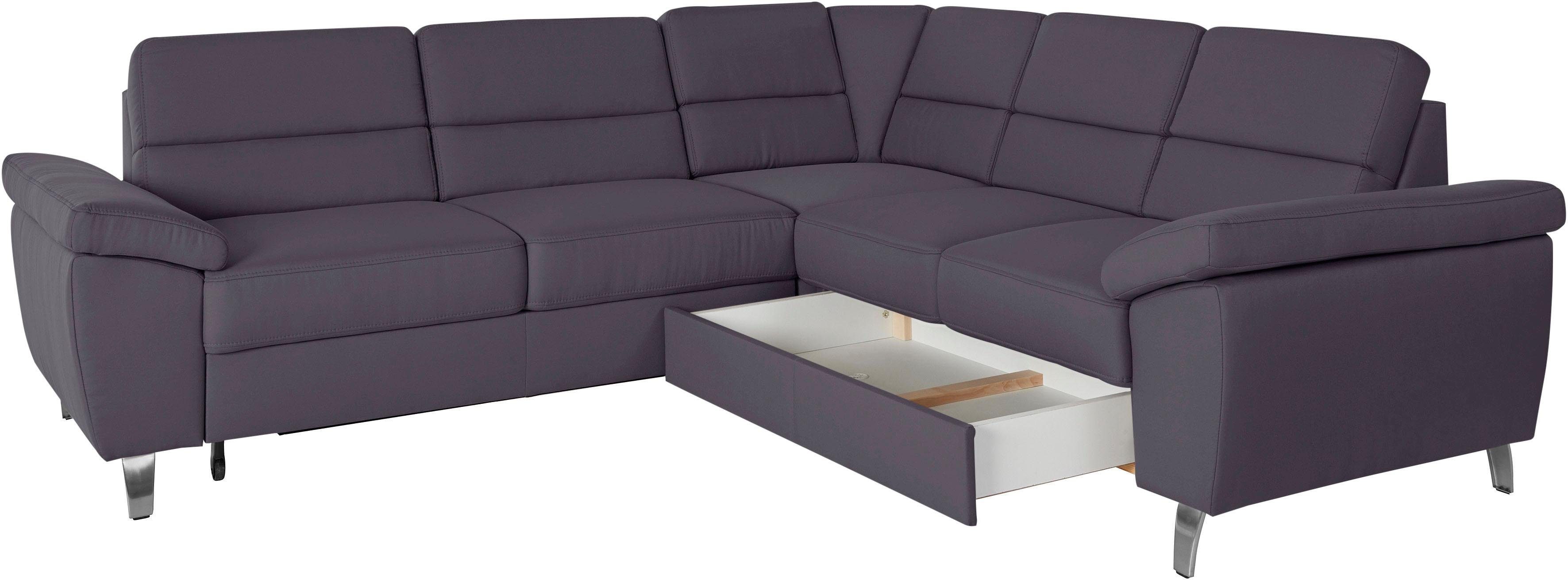 sit&more Hoekbank Sorano L-vorm naar keuze met slaap- en relaxfunctie, met bedkist