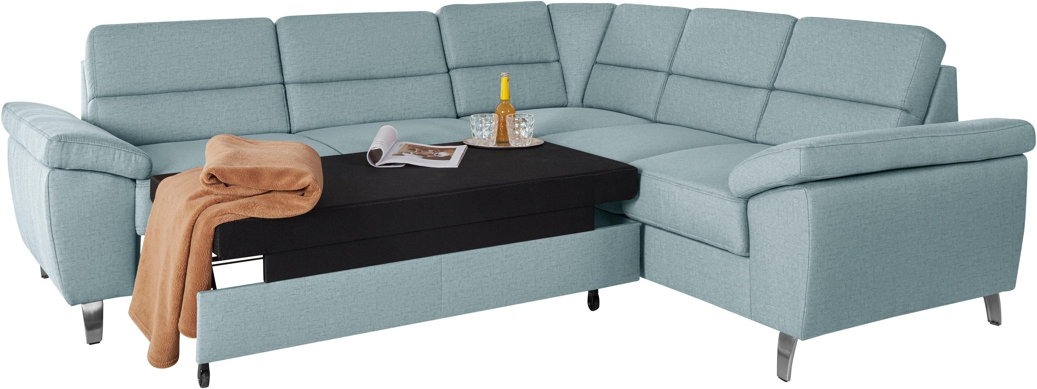 sit&more Hoekbank Sorano L-vorm naar keuze met slaap- en relaxfunctie, met bedkist