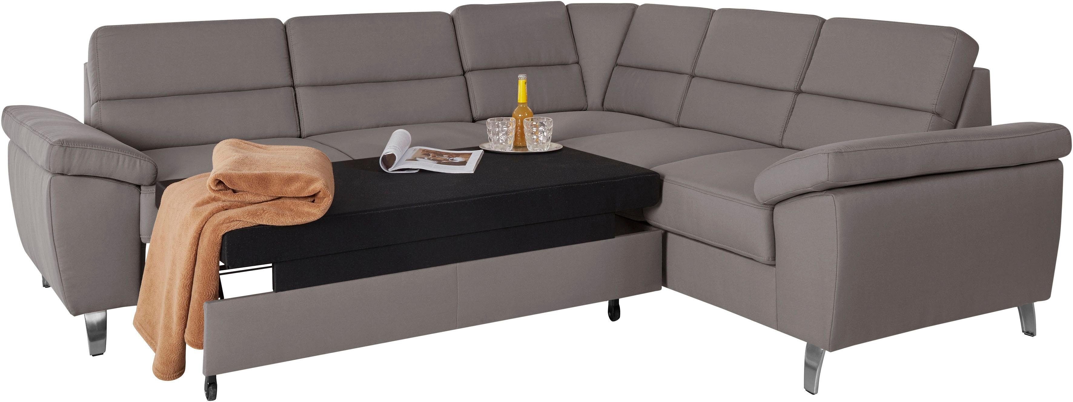 sit&more Hoekbank Sorano L-vorm naar keuze met slaap- en relaxfunctie, met bedkist