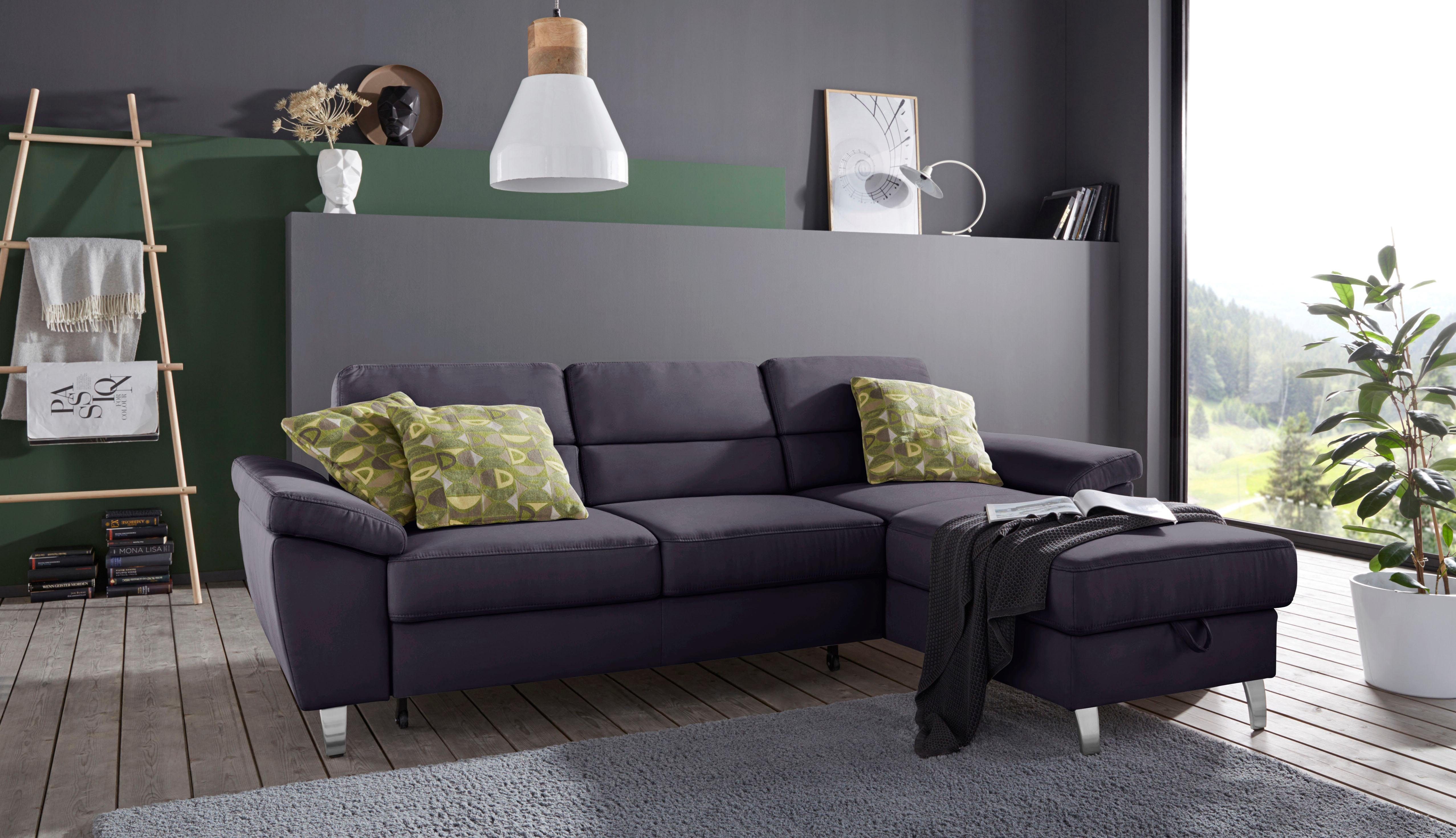 Sit&more Hoekbank Sorano L-vorm naar keuze met slaapfunctie en bedkist