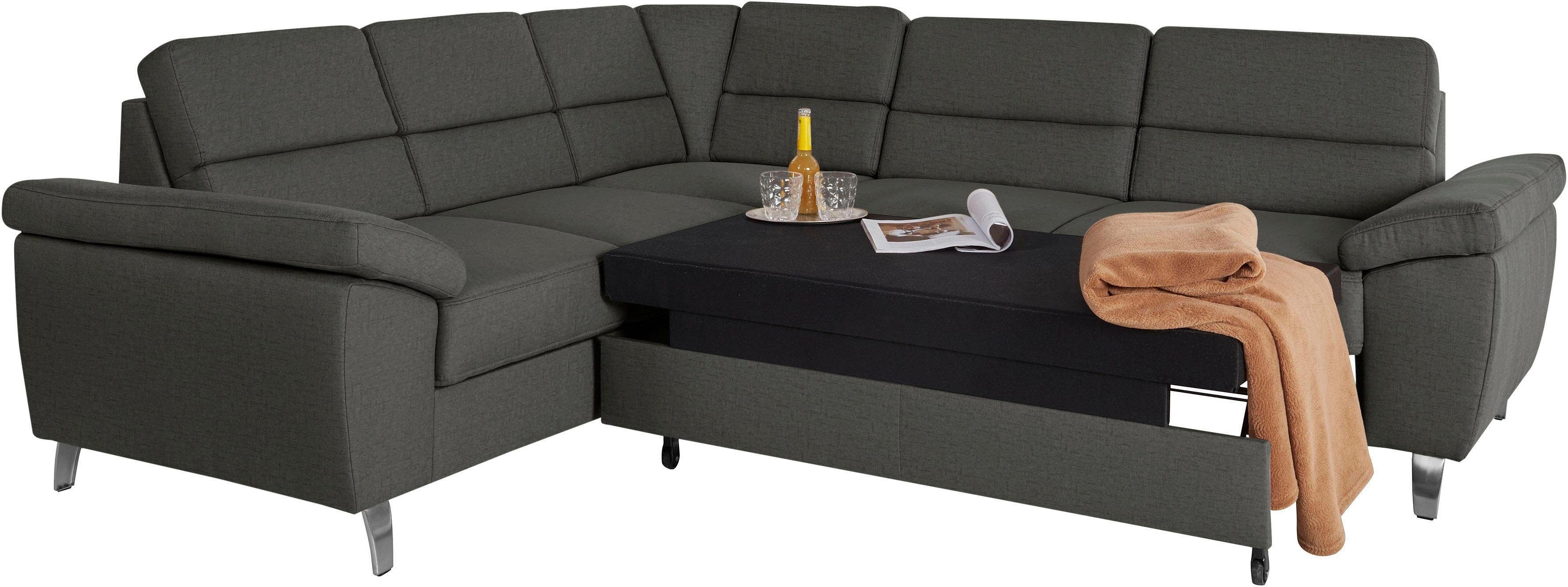 sit&more Hoekbank Sorano L-vorm naar keuze met slaap- en relaxfunctie, met bedkist