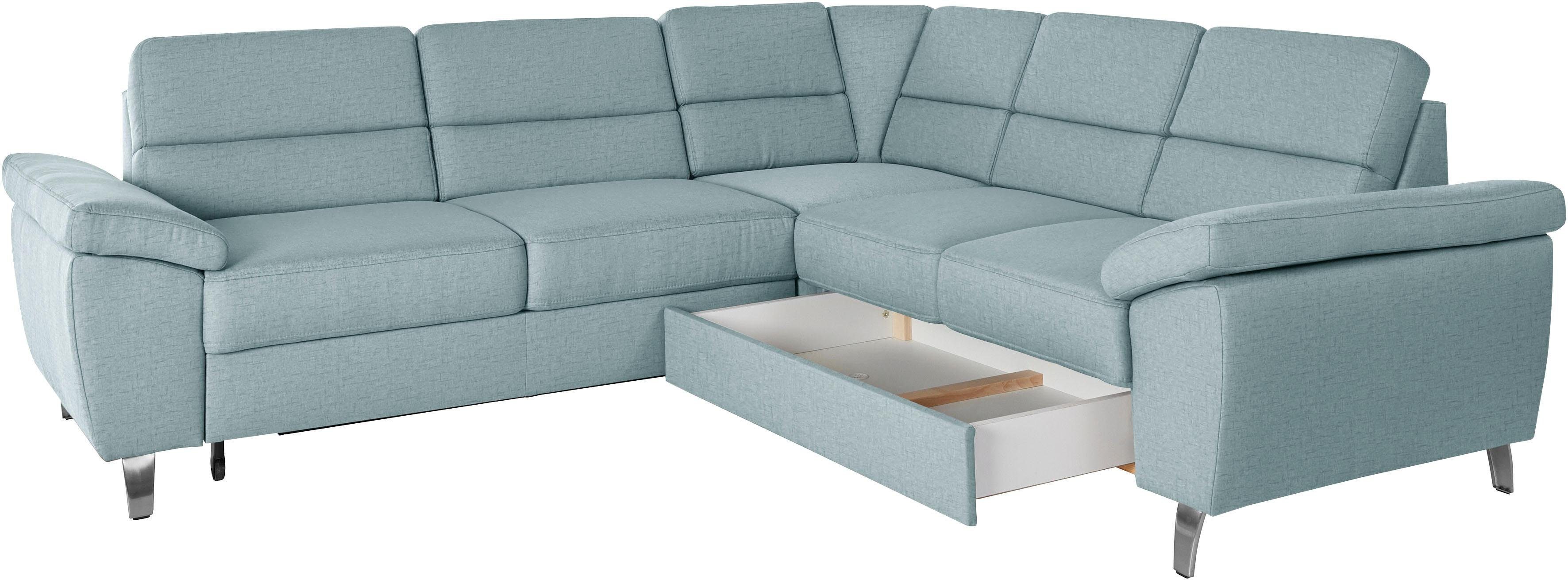 sit&more Hoekbank Sorano L-vorm naar keuze met slaap- en relaxfunctie, met bedkist