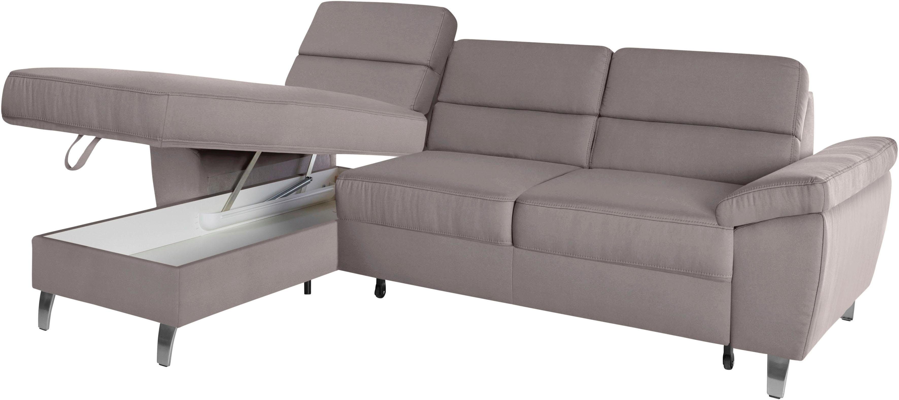 sit&more Hoekbank Sorano L-vorm naar keuze met slaapfunctie en bedkist