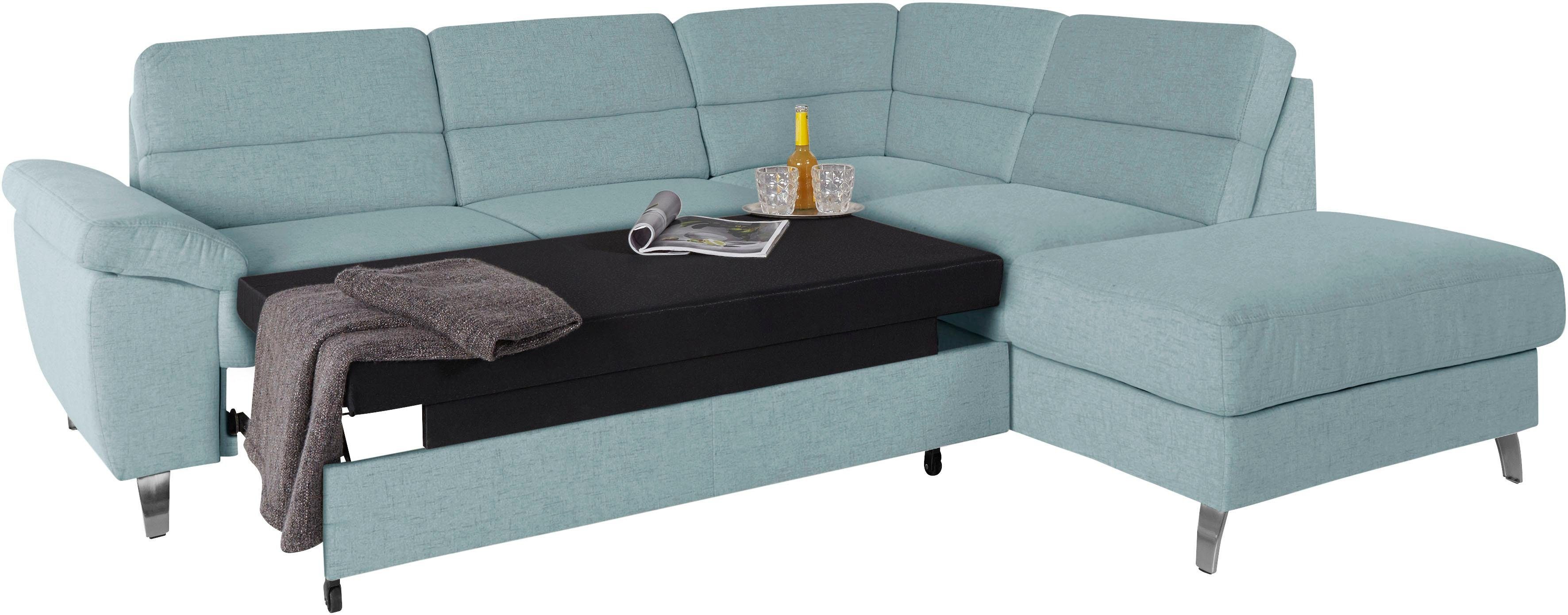 sit&more Hoekbank Sorano L-vorm naar keuze met slaapfunctie en bedkist