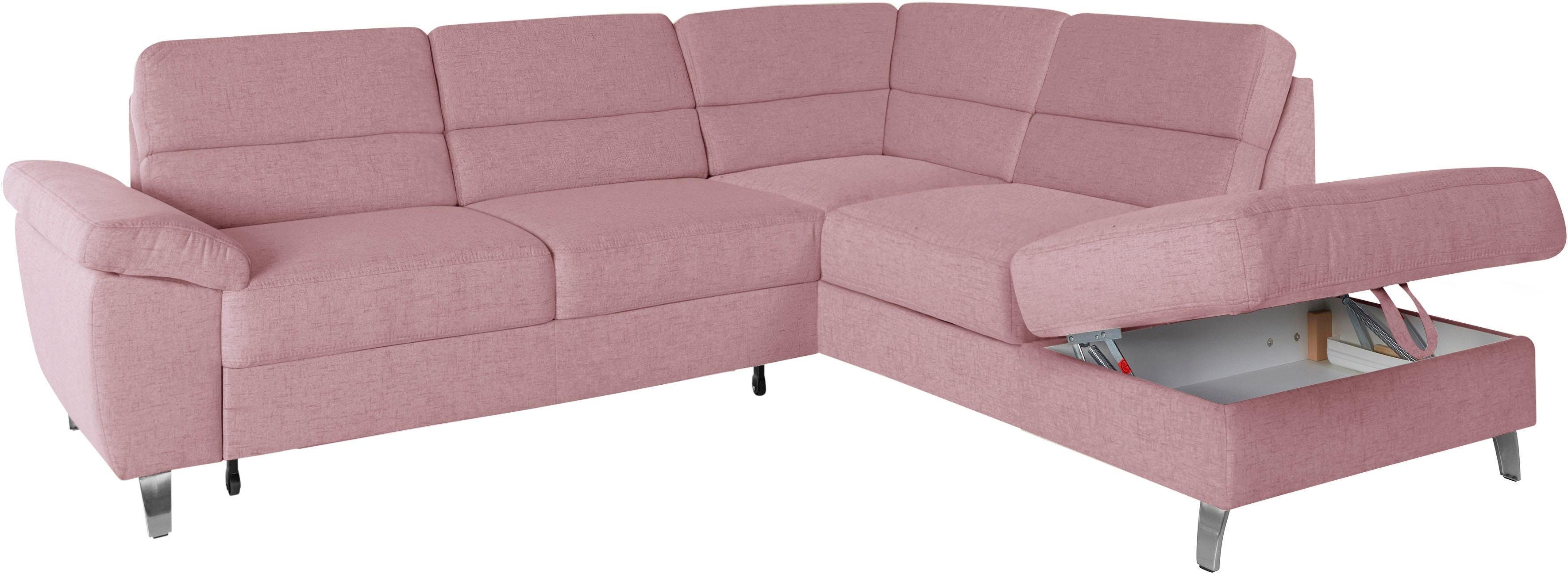 sit&more Hoekbank Sorano L-vorm naar keuze met slaapfunctie en bedkist