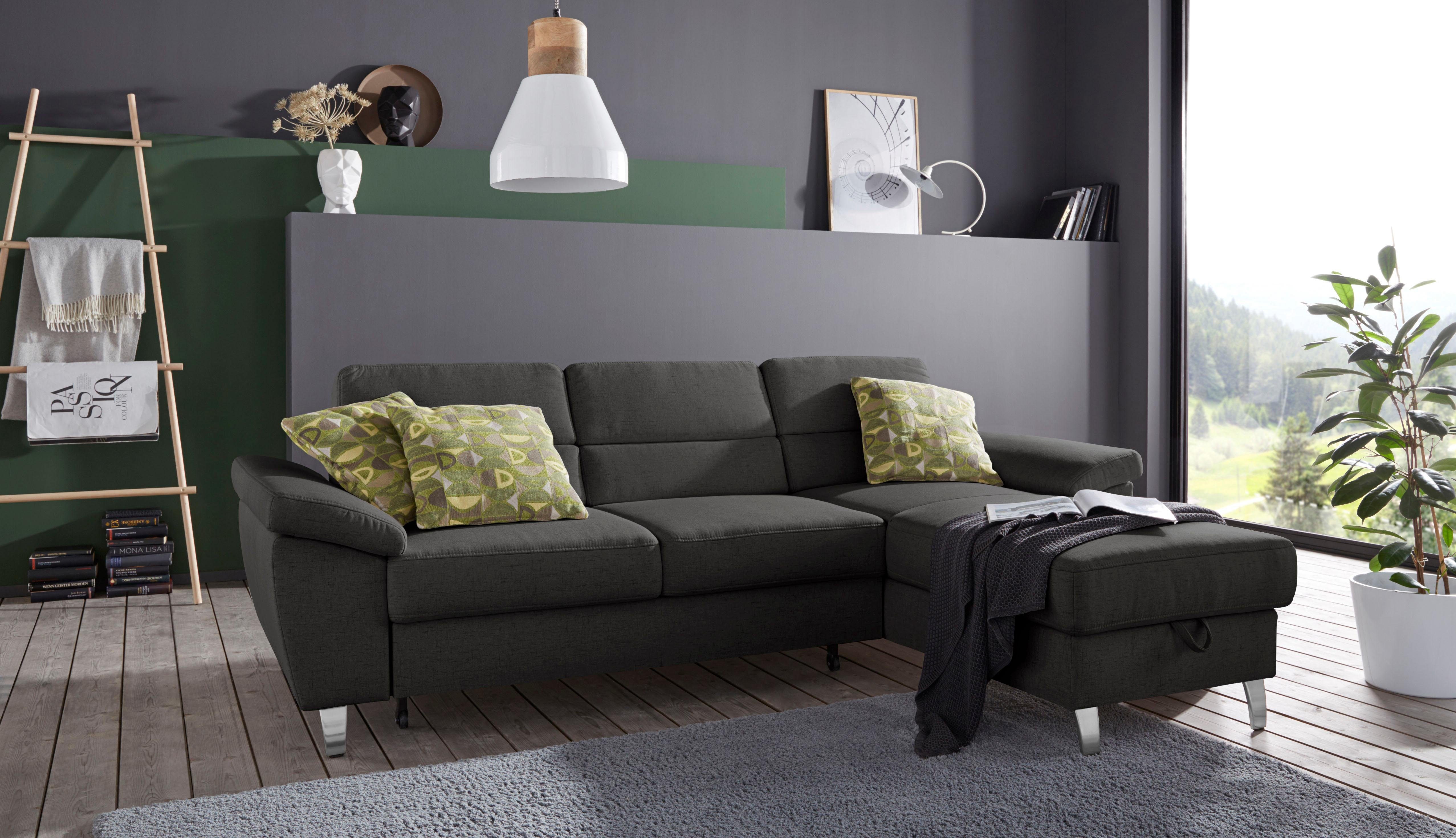 Sit&more Hoekbank Sorano L-vorm naar keuze met slaapfunctie en bedkist