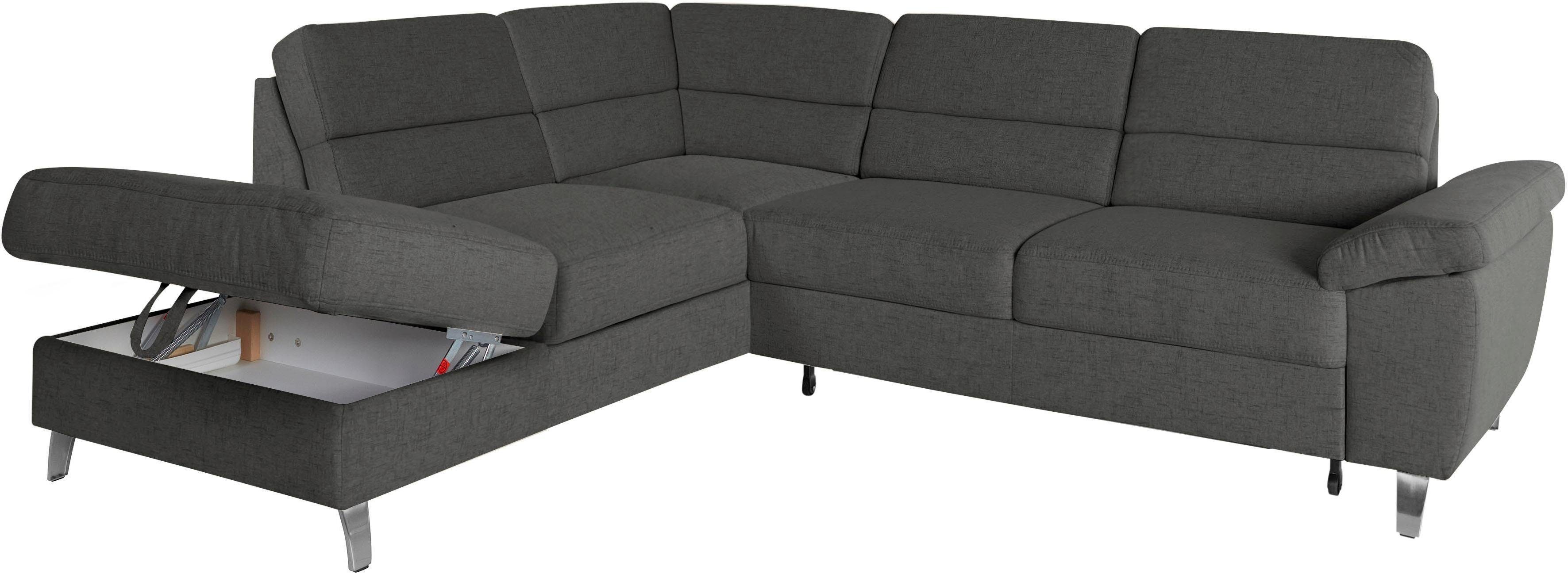 sit&more Hoekbank Sorano L-vorm naar keuze met slaapfunctie en bedkist
