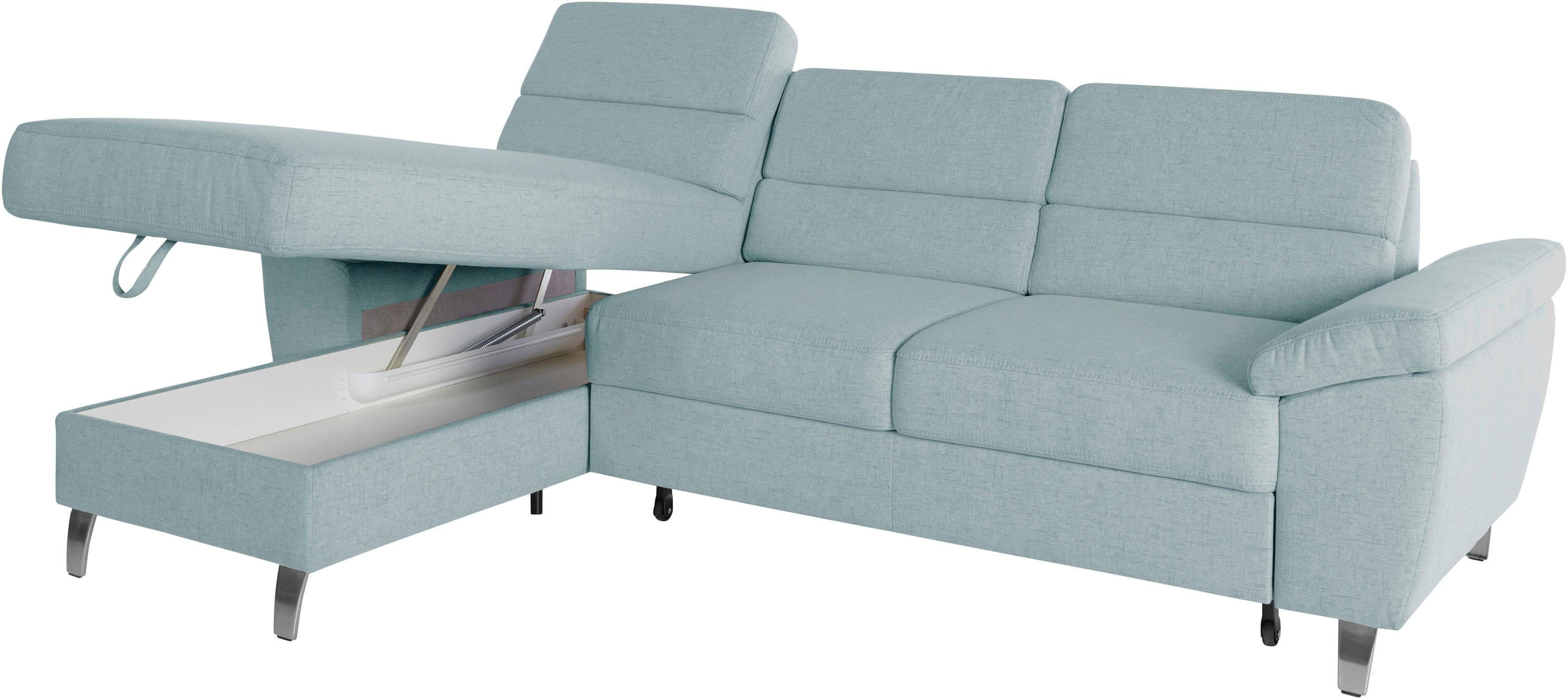 sit&more Hoekbank Sorano L-vorm naar keuze met slaapfunctie en bedkist
