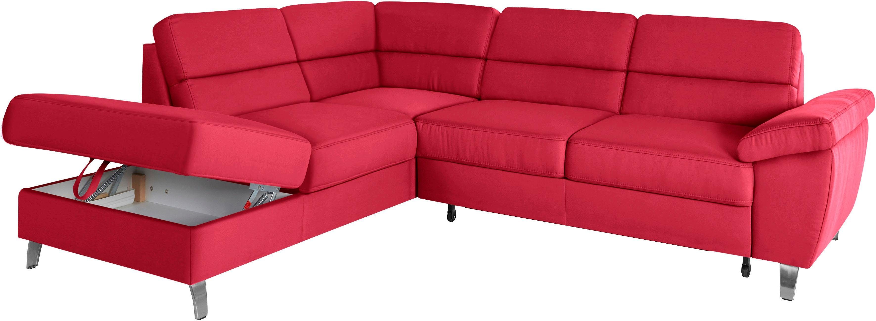 sit&more Hoekbank Sorano L-vorm naar keuze met slaapfunctie en bedkist