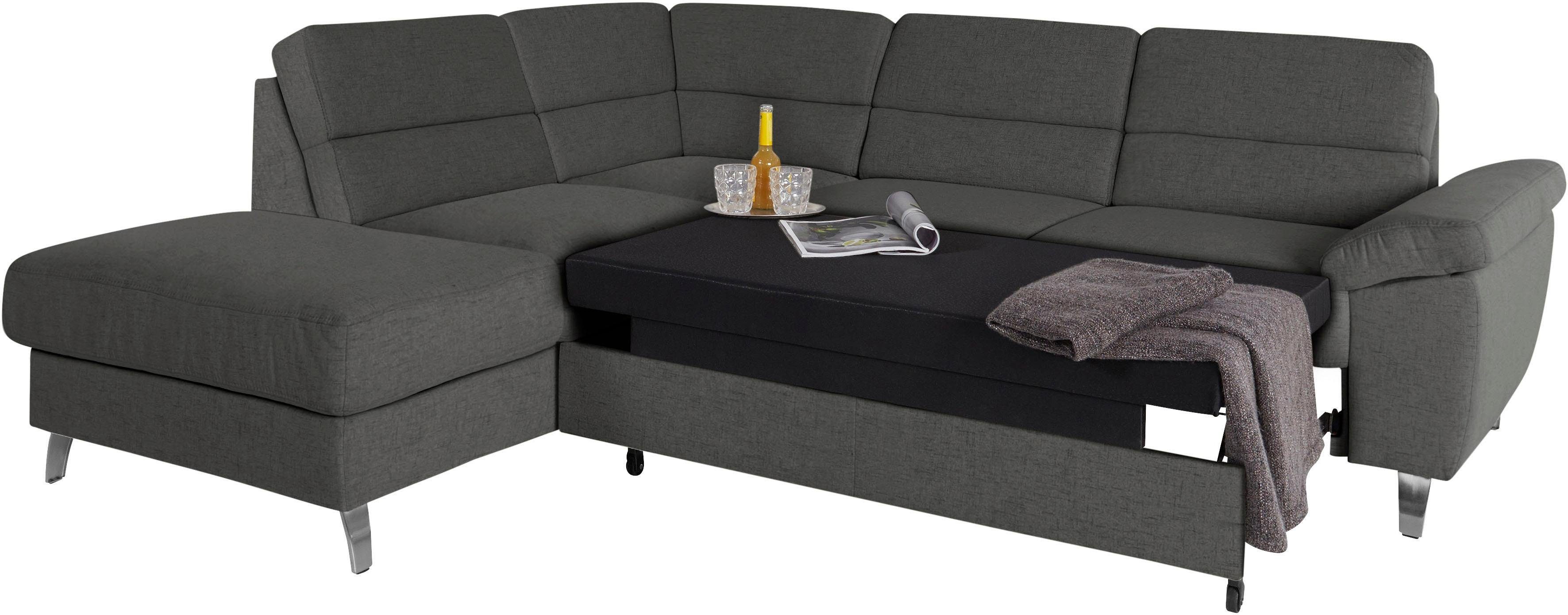sit&more Hoekbank Sorano L-vorm naar keuze met slaapfunctie en bedkist