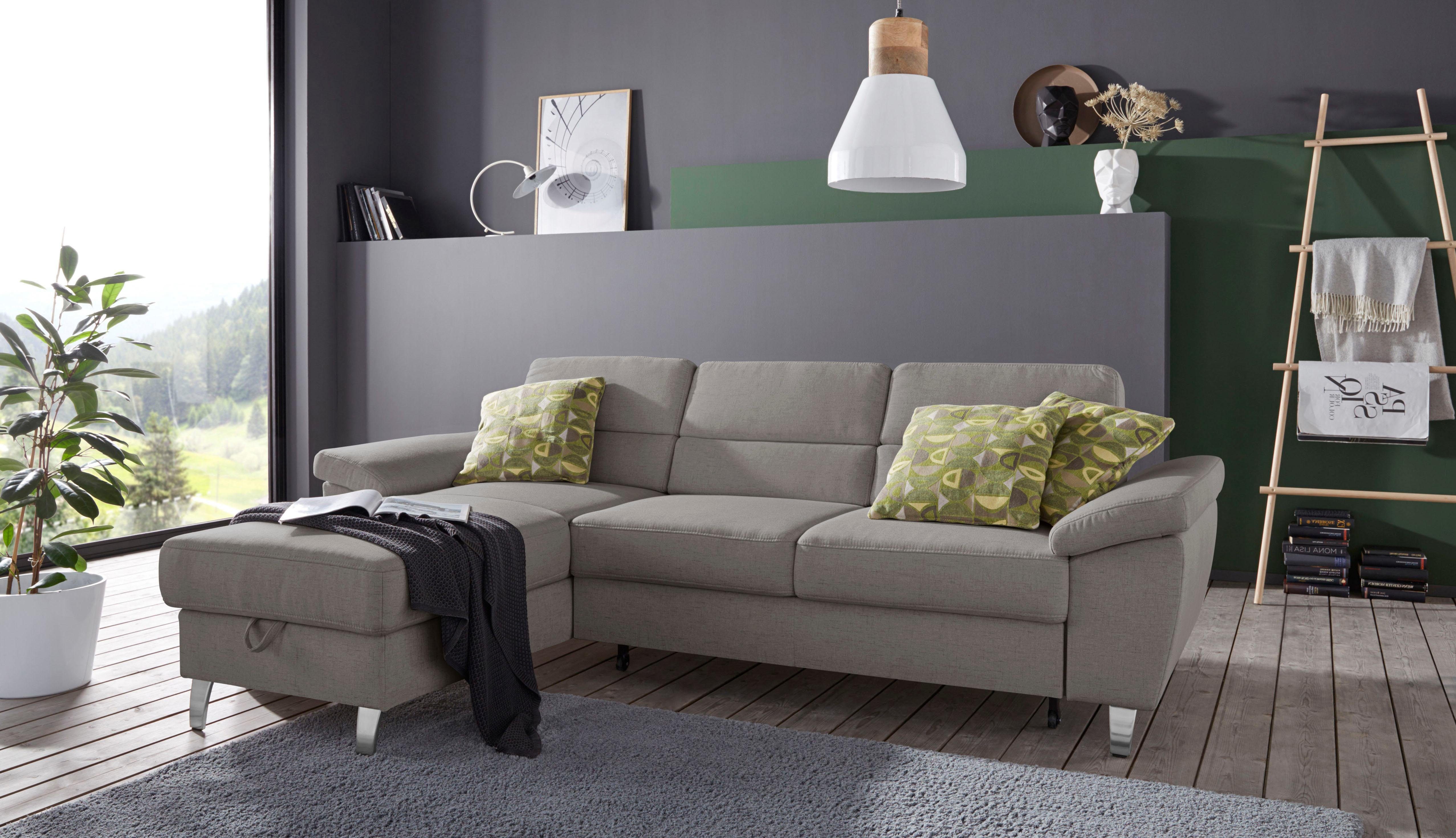 Sit&more Hoekbank Sorano L-vorm naar keuze met slaapfunctie en bedkist