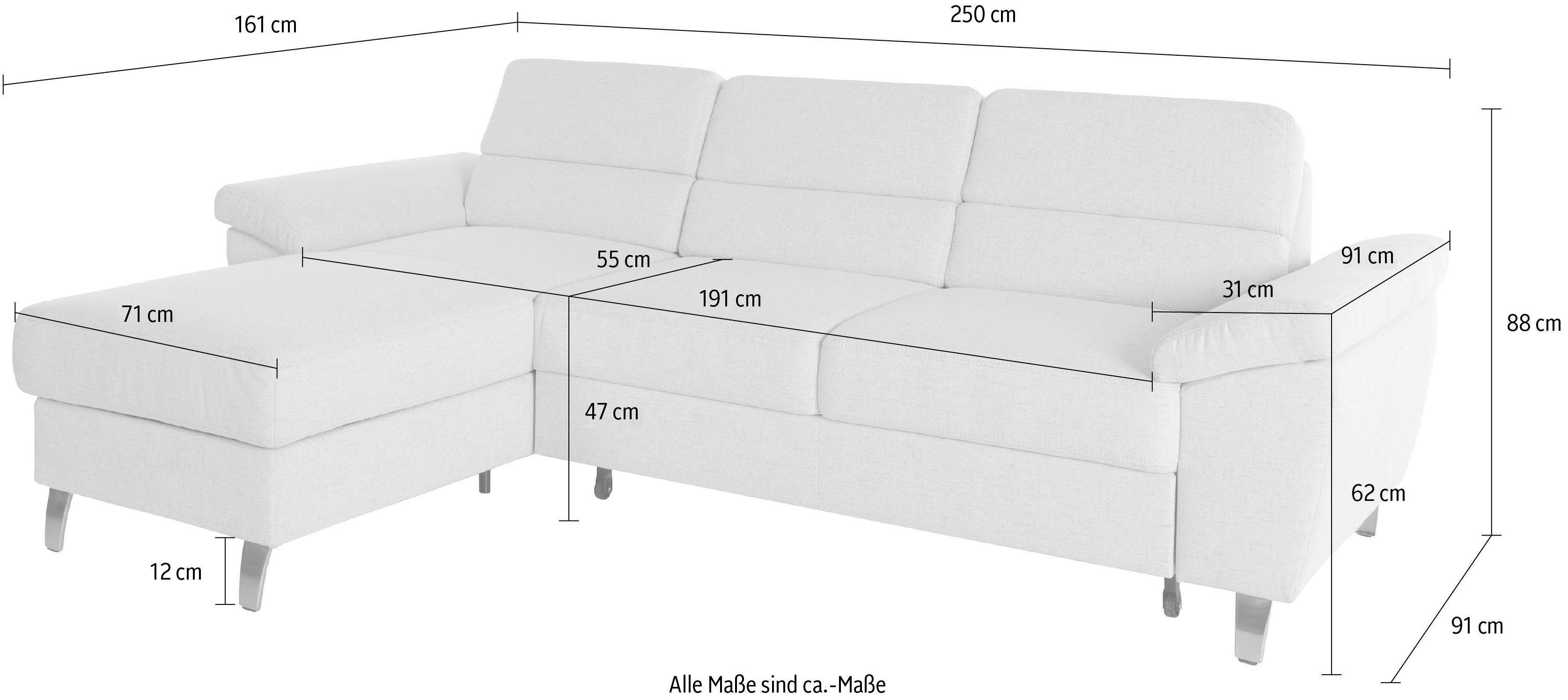sit&more Hoekbank Sorano L-vorm naar keuze met slaapfunctie en bedkist