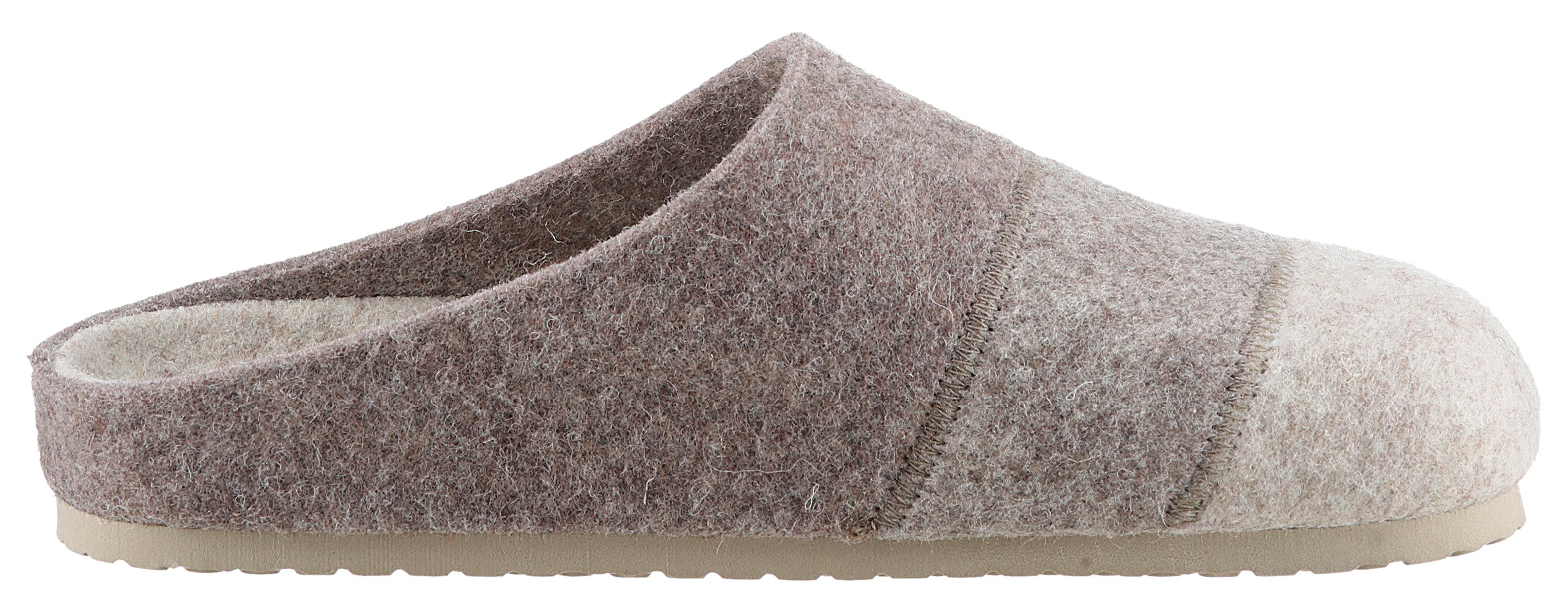 Aniston SHOES Clogs Panal pantoffel, homeslipper in patchwork-uitstraling