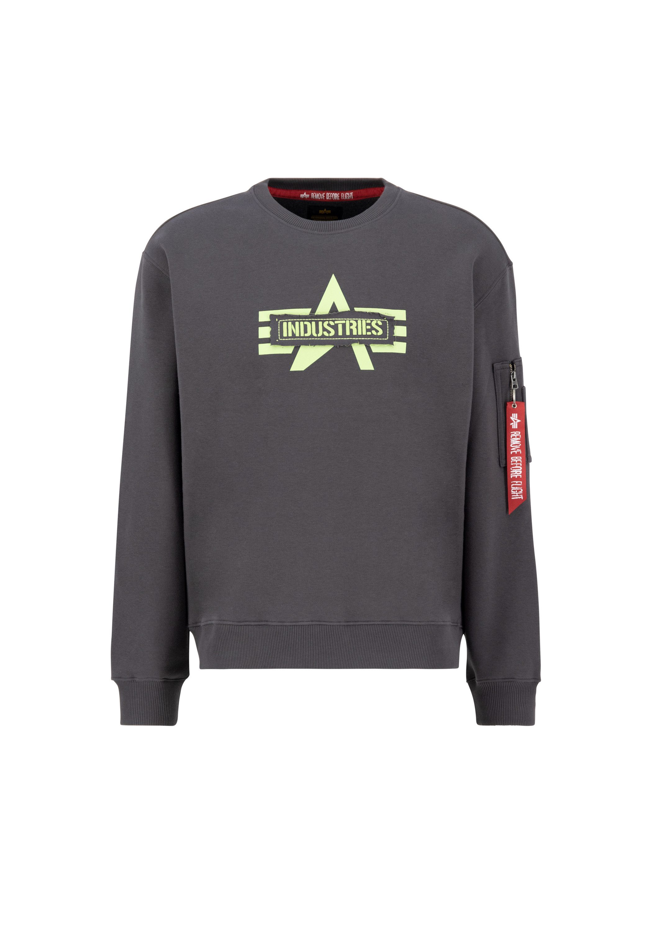 Alpha Industries Sweater Alpha Industries Men Sweatshirts Logo Edge Crewneck