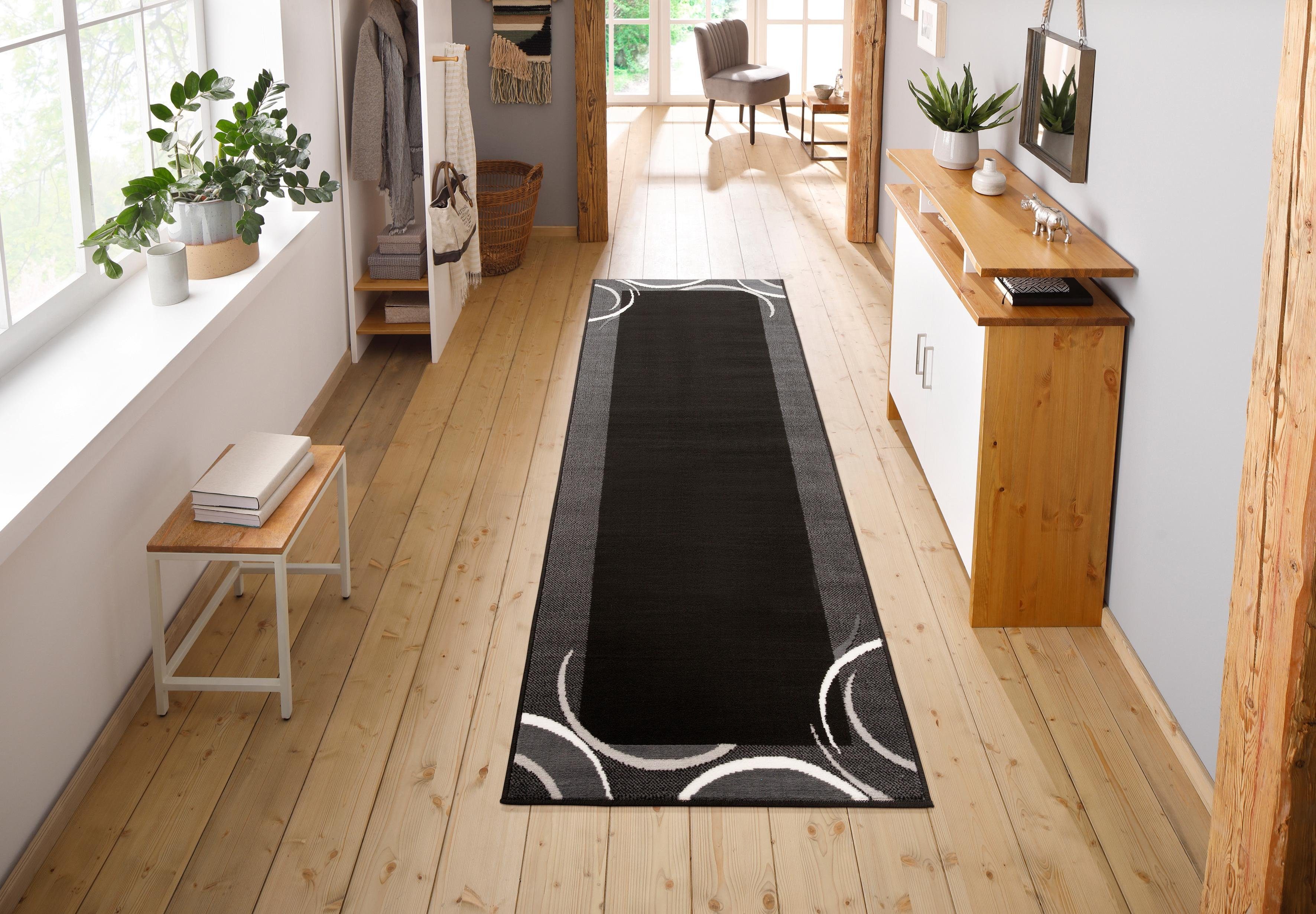 my home Loper Noah met randdessin, loper, brug, korte pool, speels design, elegant