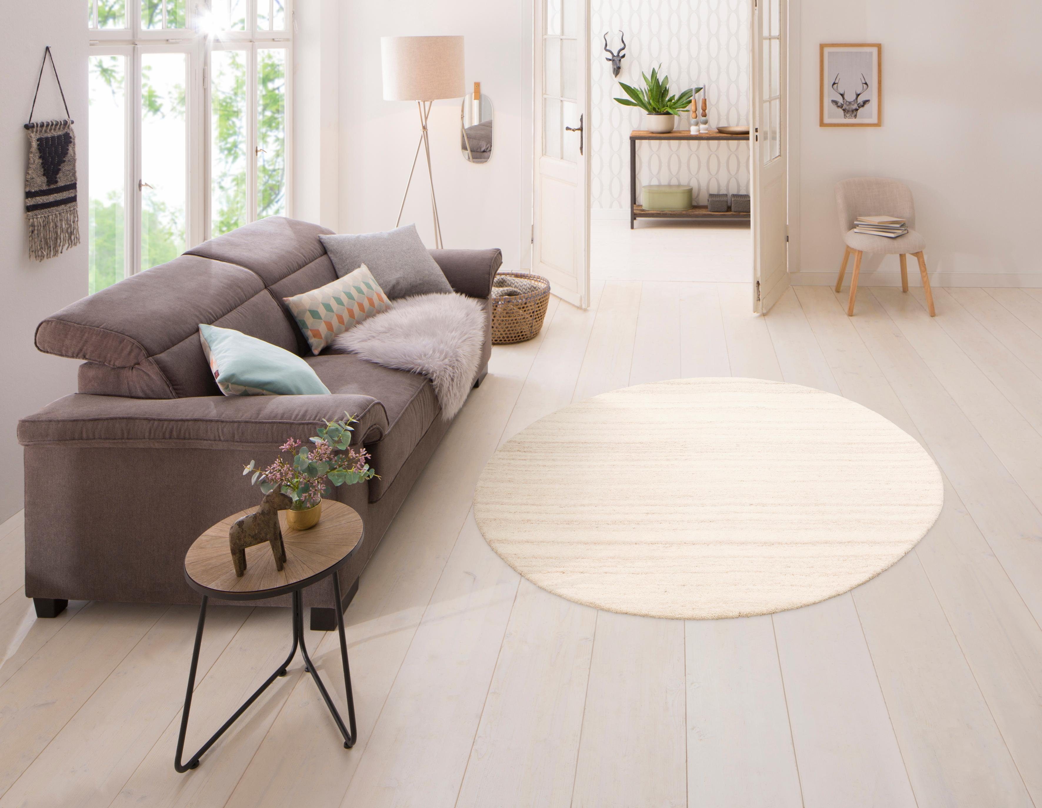 my home Wollen kleed Tarik pure wol, berber-look, gemêleerd, handgetuft