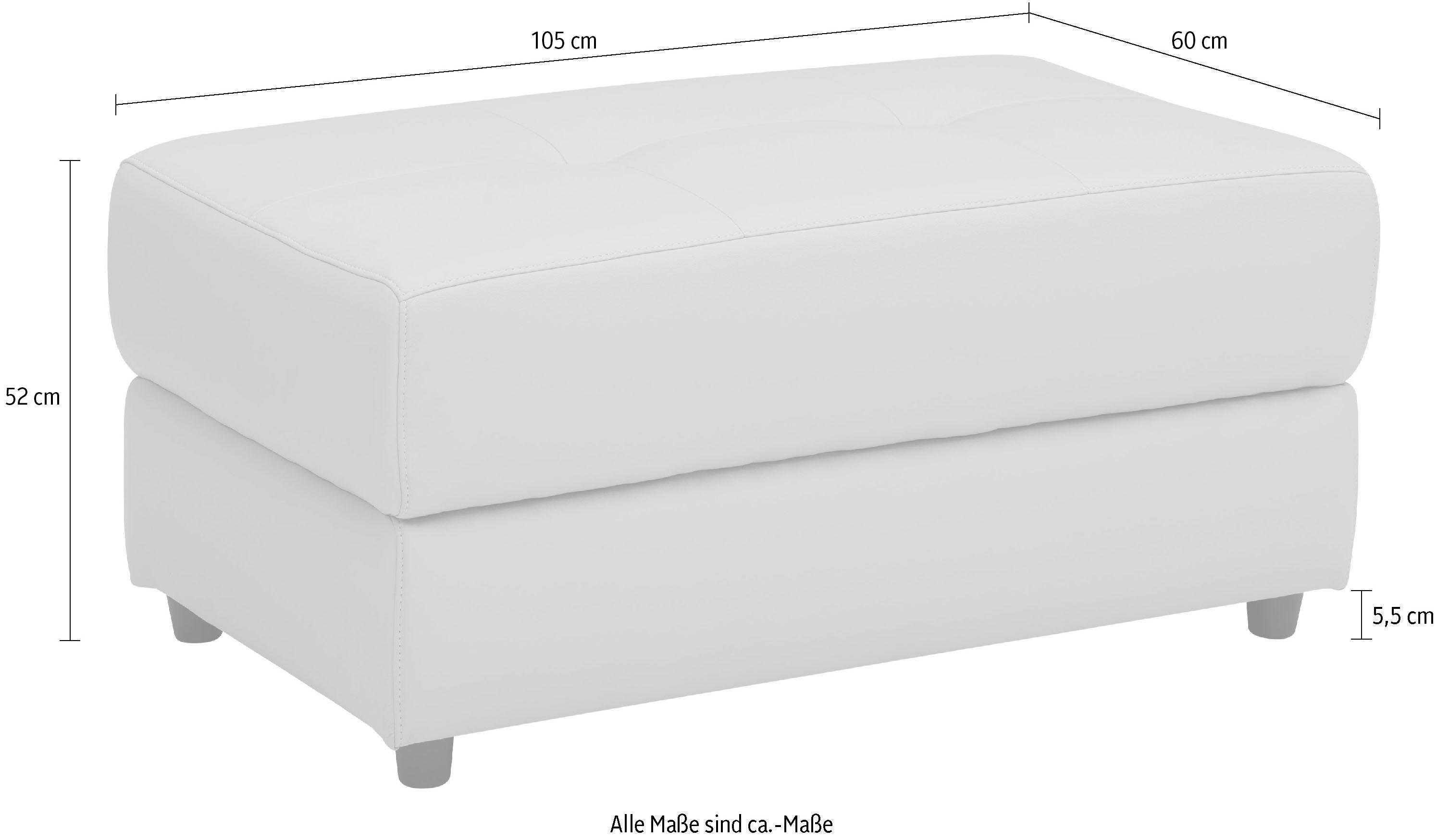 Home affaire Hocker Sentrano + Kilado in 4 stofkwaliteiten, met comfortabele binnenvering, totale breedte 105 cm