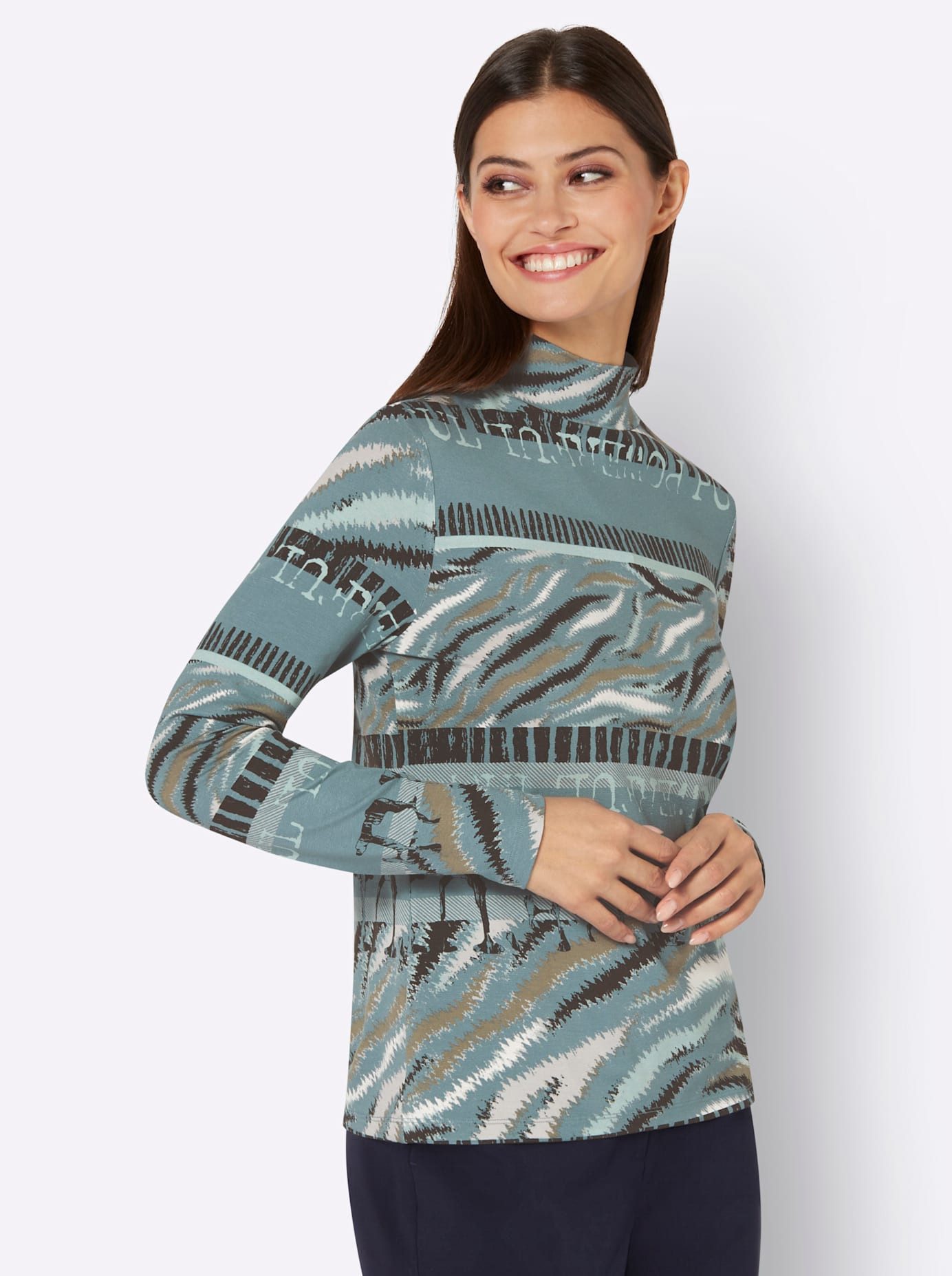 Creation L Shirt met staande kraag Shirt met opstaand kraagje (1-delig)