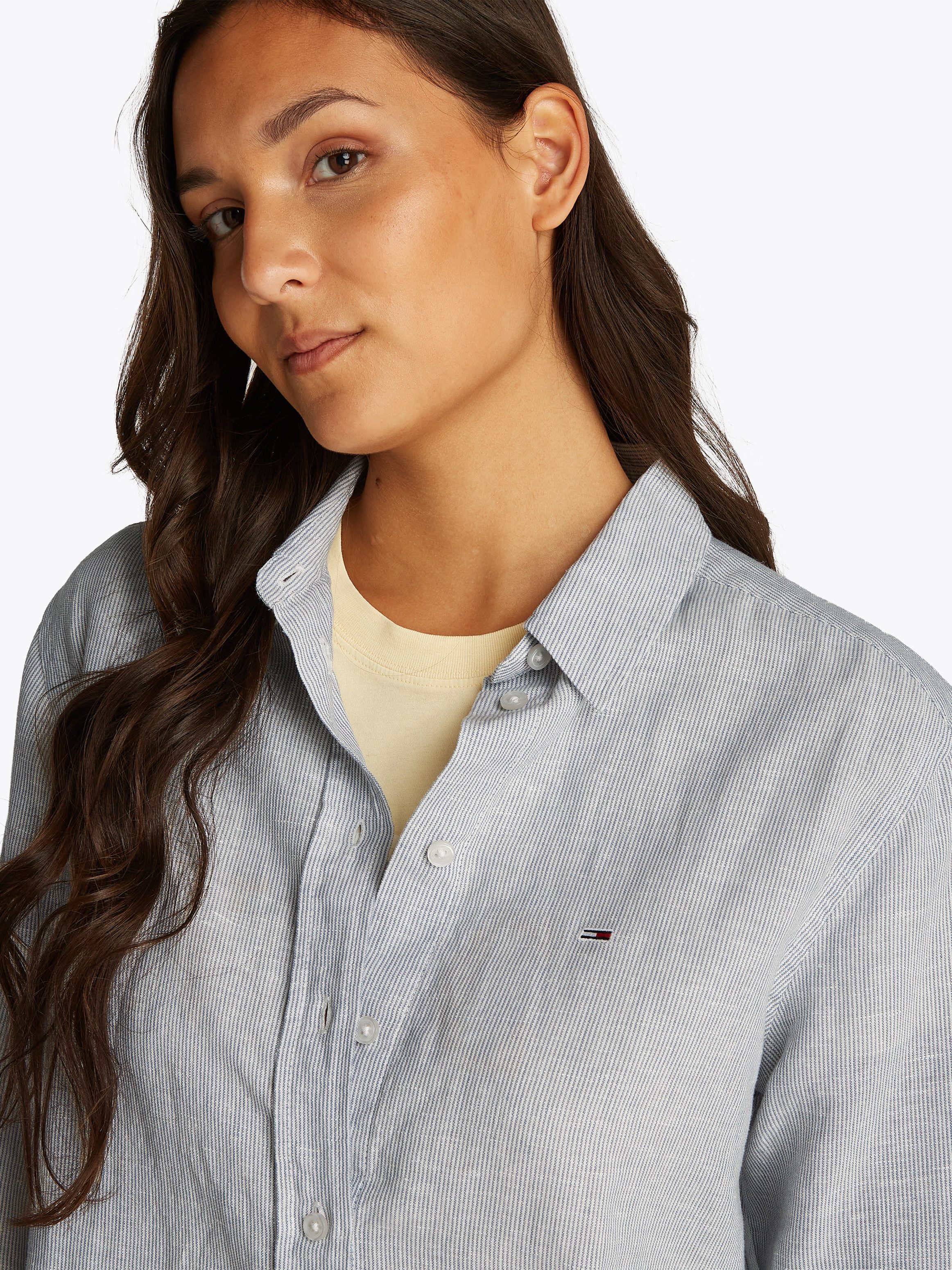 TOMMY JEANS Overhemdblouse TJW RLX LINEN SHIRT