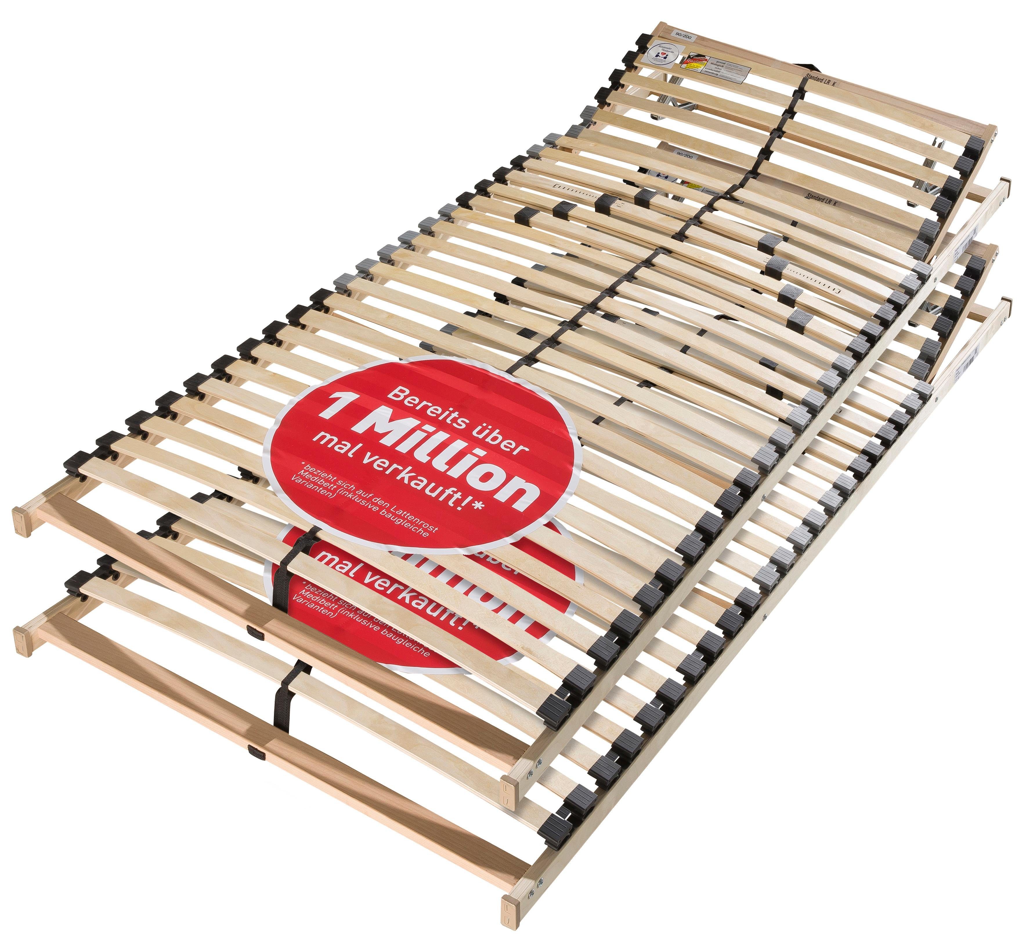 Beco Lattenbodem Medibed LR-K de miljoenen-topseller in een (set, 2 stuks) lattenbodems maat 90 cm x 200 cm x 7,5 cm