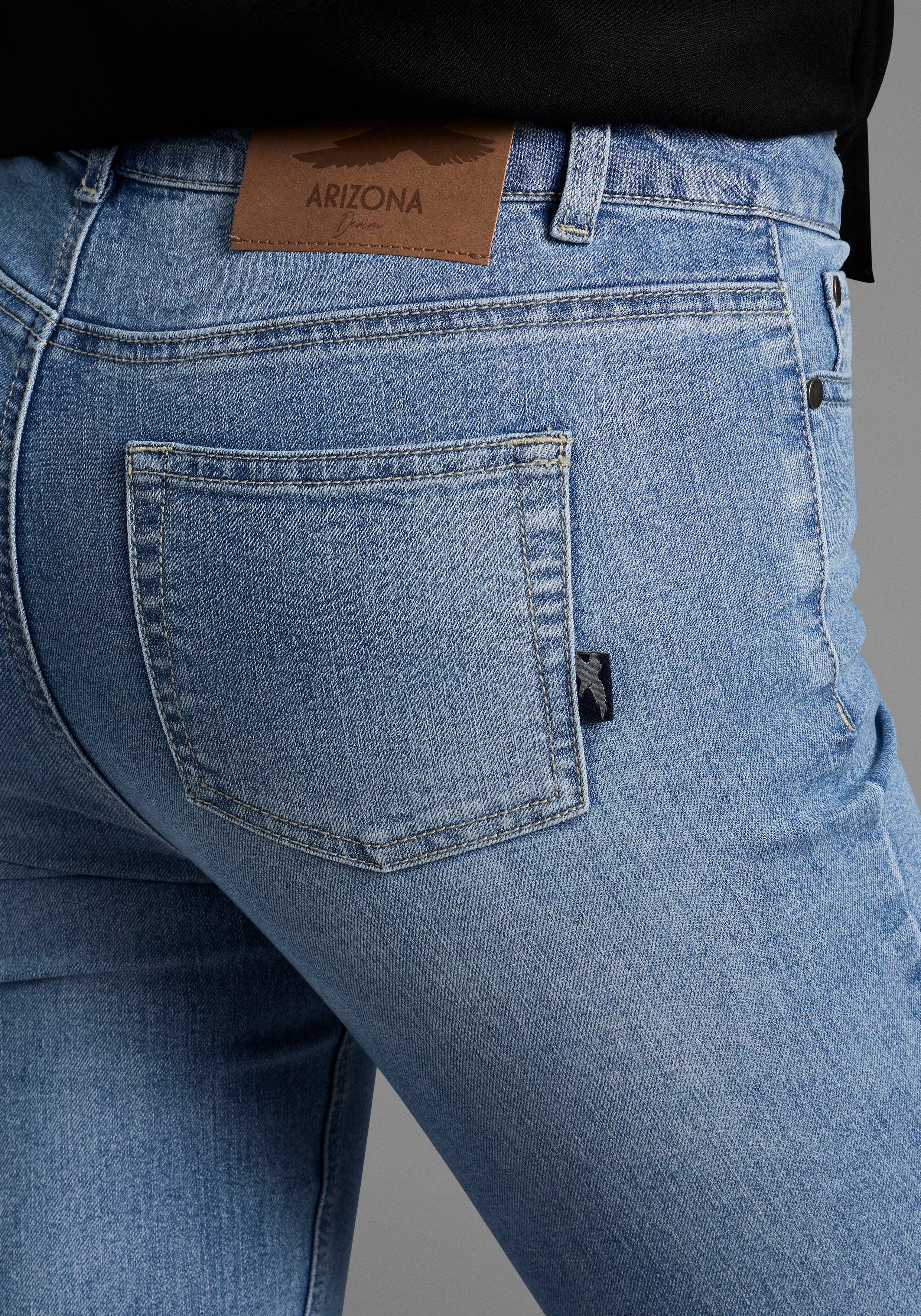 Arizona 7/8 jeans Shaping strak, skinny jeans, used-wassing, high-waist, 7/8-lengte