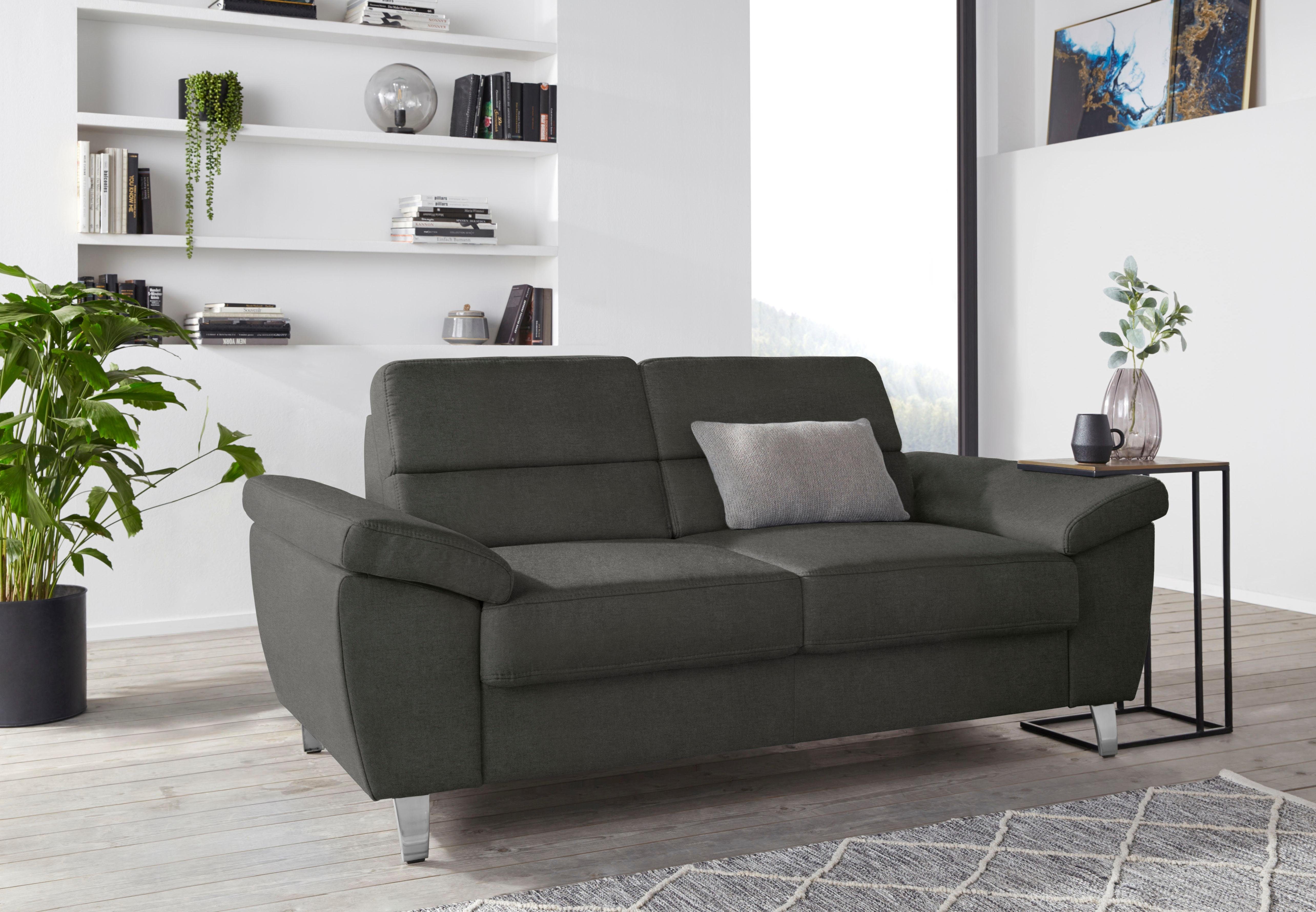 sit&more 2-zitsbank Sorano Breedte 168 cm grijs, 2-zitsbanken
