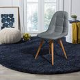 home affaire stoel scandi met een mooi massief onderstel en een gemakkelijk te onderhouden imitatieleren bekleding, zithoogte 46 cm (set, 2 stuks) grijs