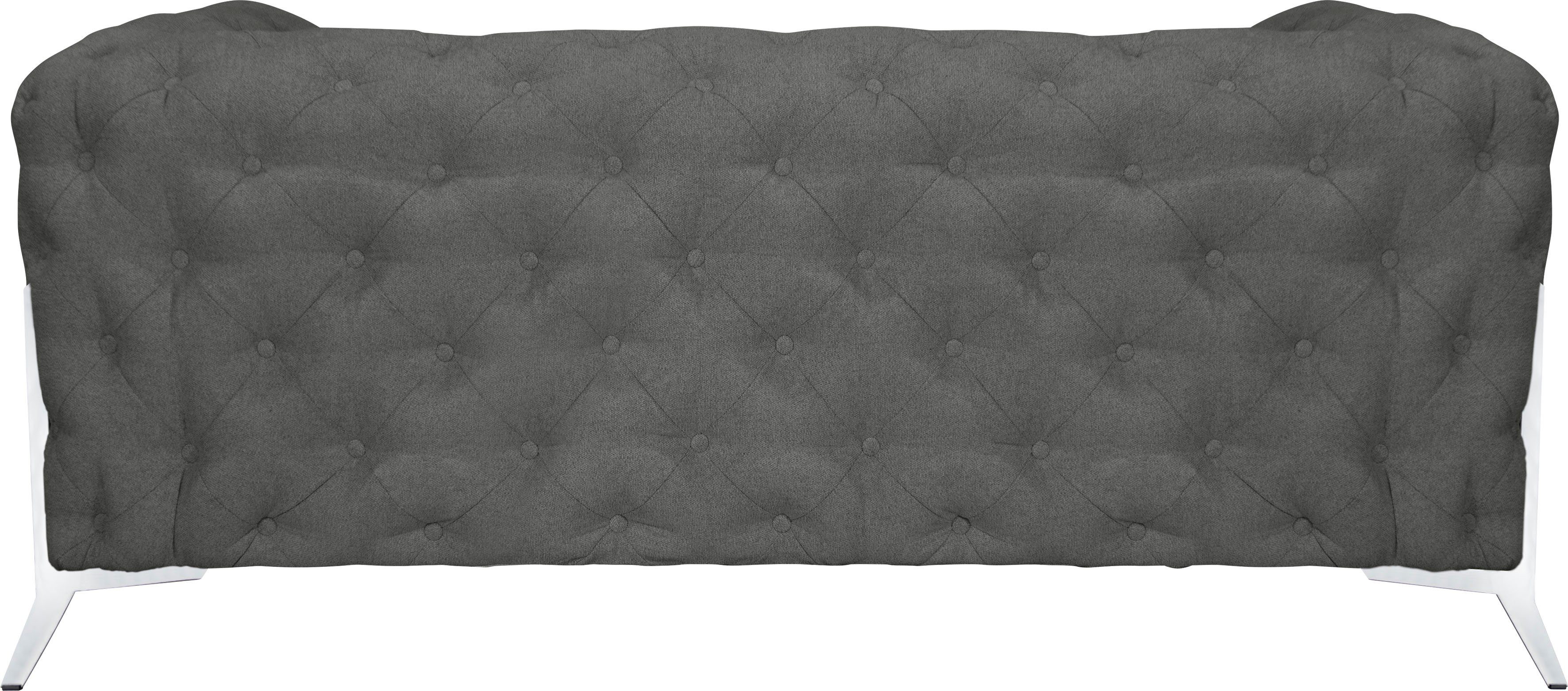Leonique Chesterfield-bank Amaury luxueuze capitonnage, moderne chesterfield look, kleur van de poten ter keuze