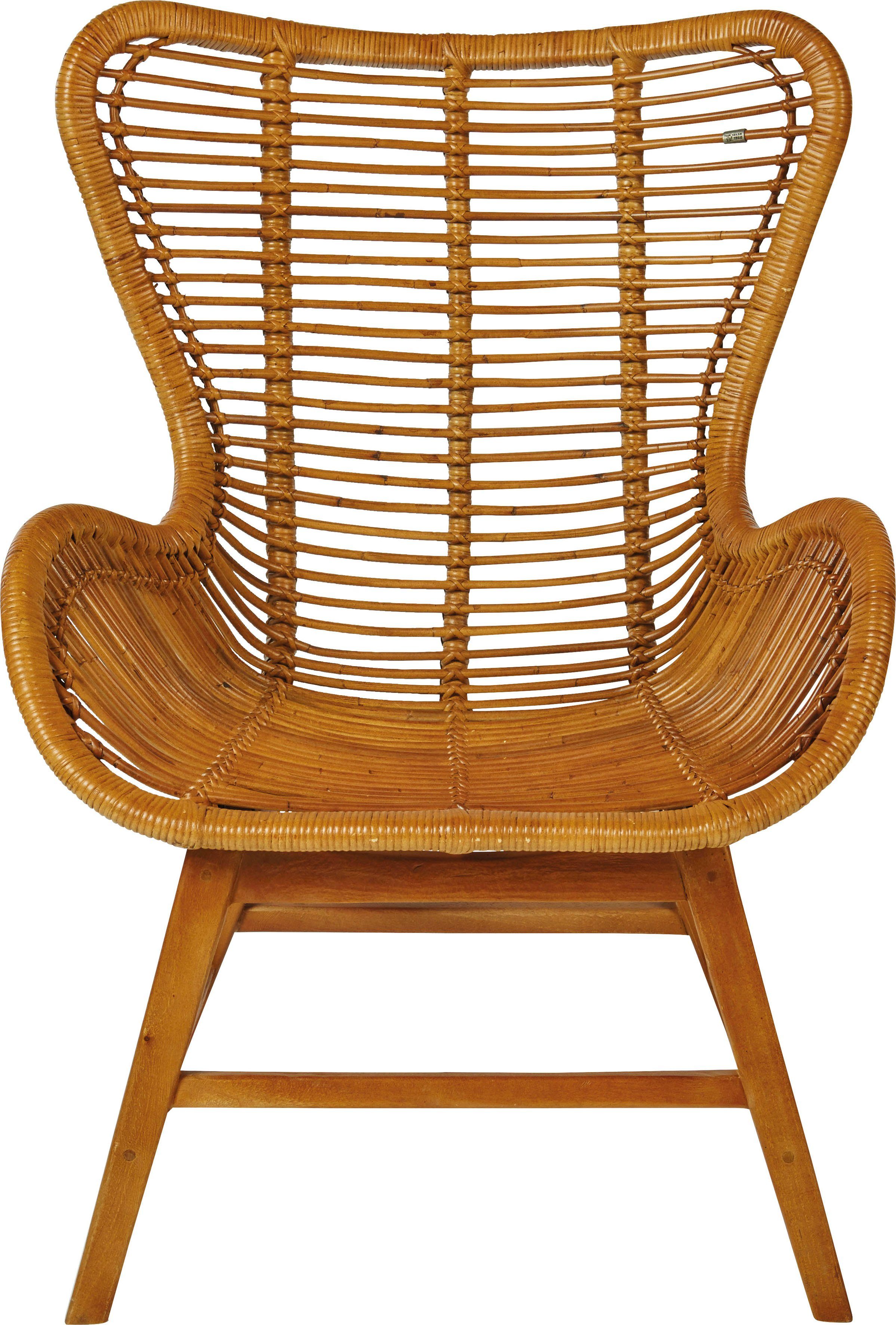 TOM TAILOR HOME Fauteuil T-RATTAN ARMCHAIR Rotanstoel met armleuningen met teakhouten frame, organisch model