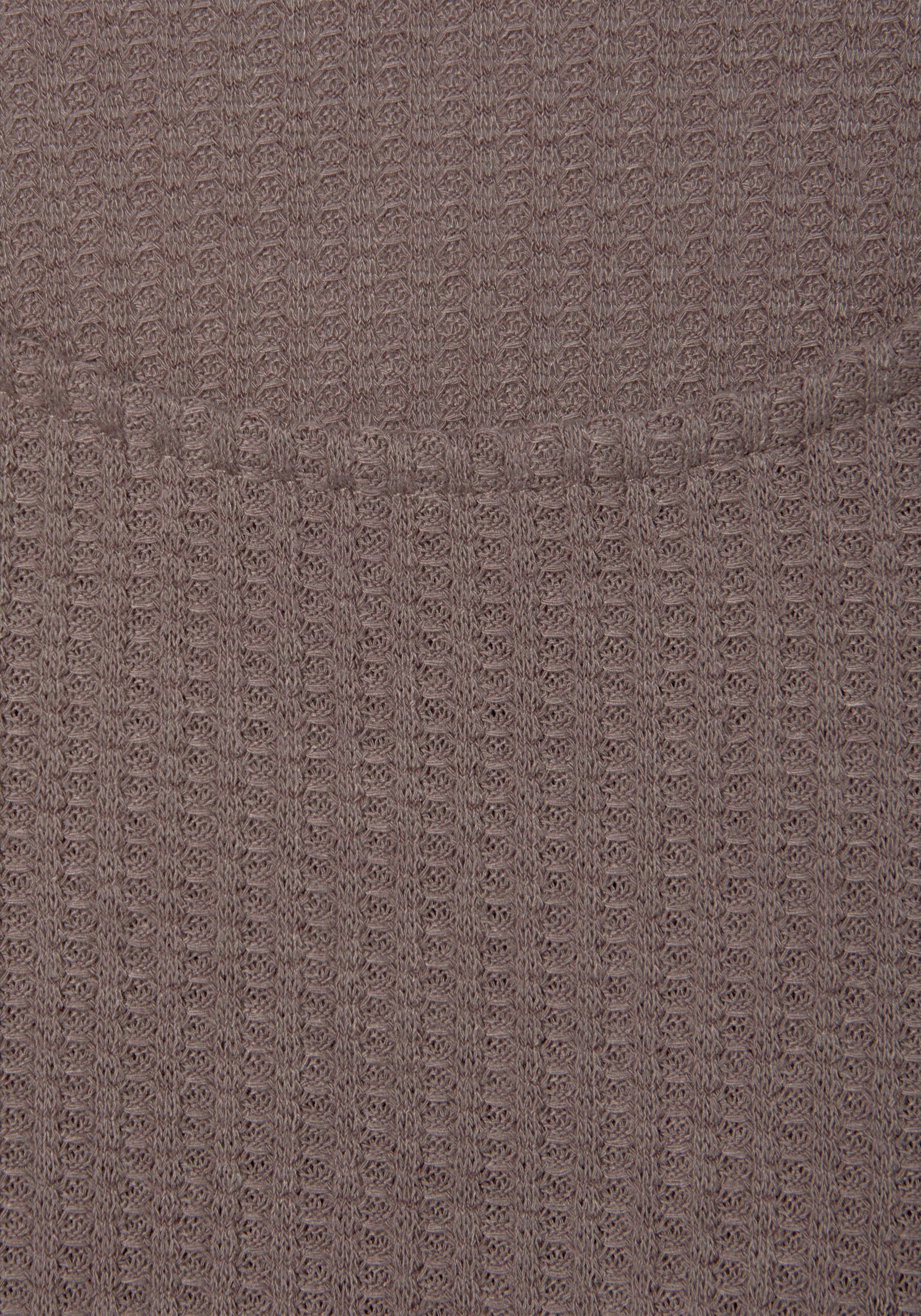Lascana Shirt met lange mouwen In modieuze piqué-optiek van onderhoudsvriendelijke kwaliteit met viscose