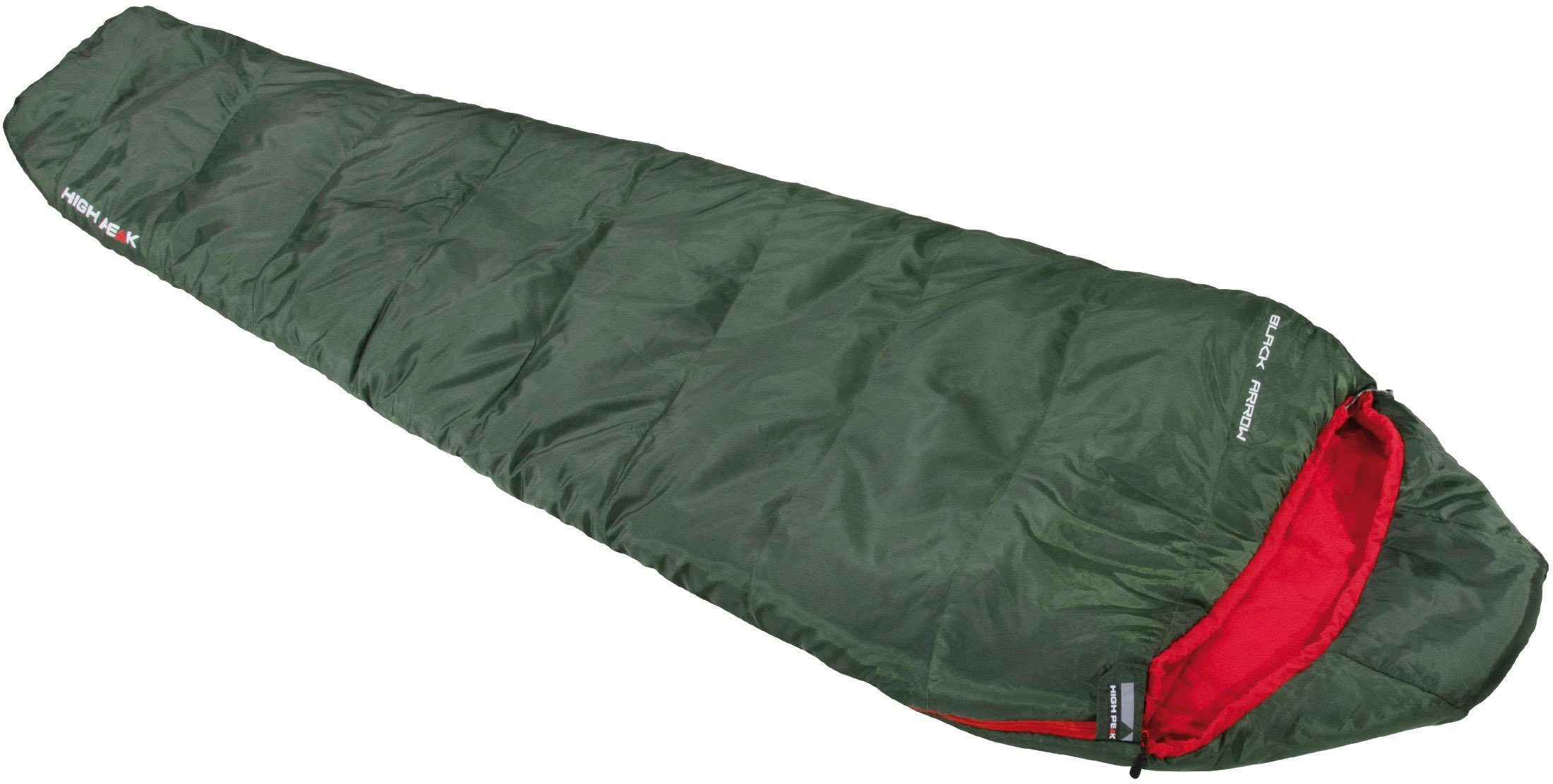High Peak Mummieslaapzak Black Arrow slaapzakken groen