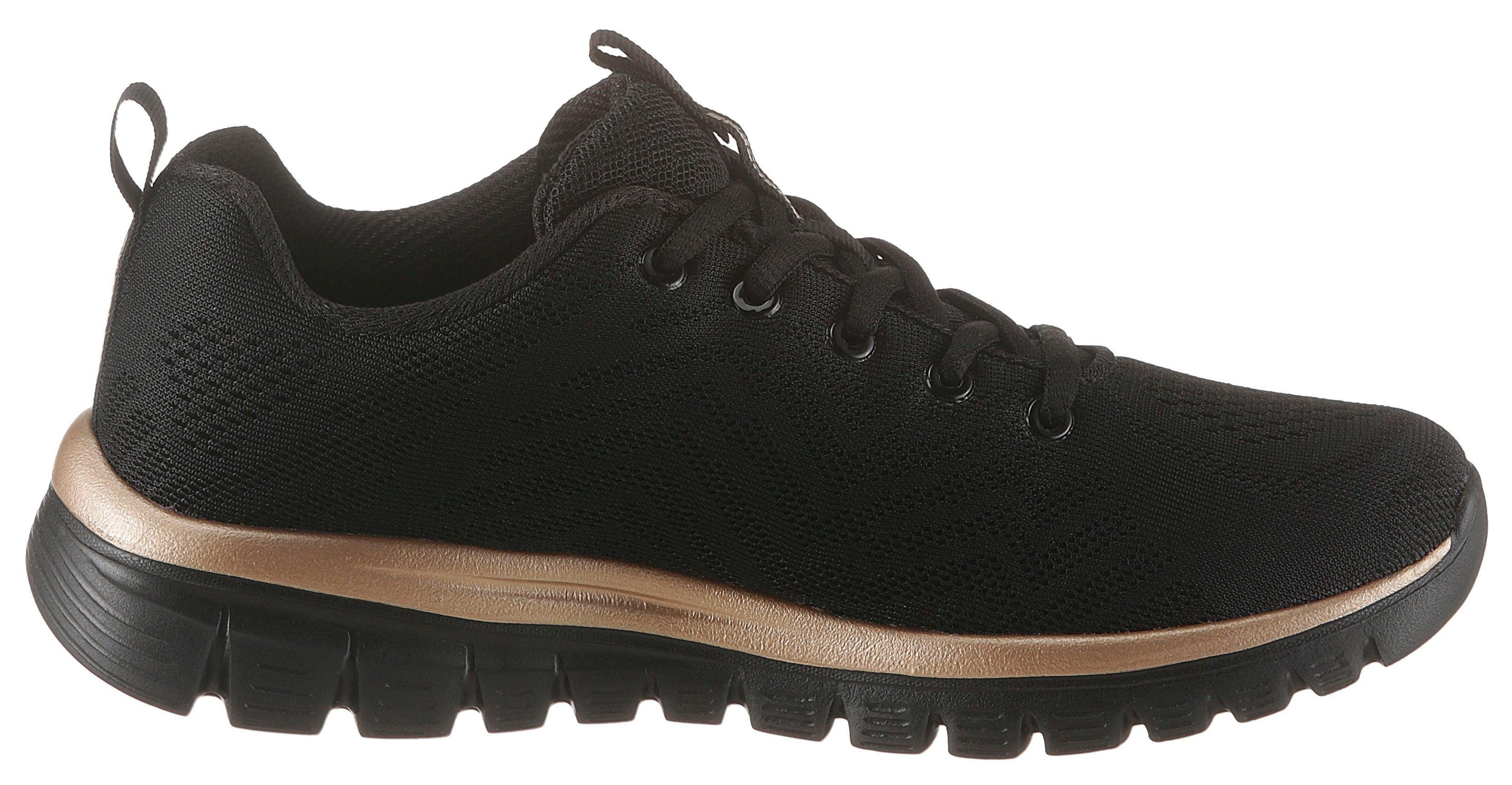 Skechers Sneakers Graceful - Get Connected Vrijetijdsschoen, lage schoen, veterschoen met memory foam