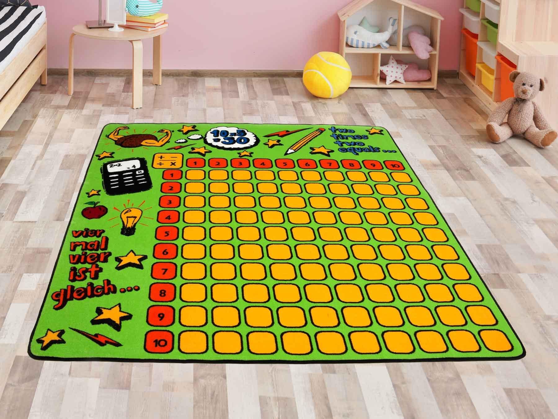 Primaflor-Ideen in Textil Kindervloerkleed KLEIN 1x 1 Educatief speelkleed, 1x1 leren, kinderkamer