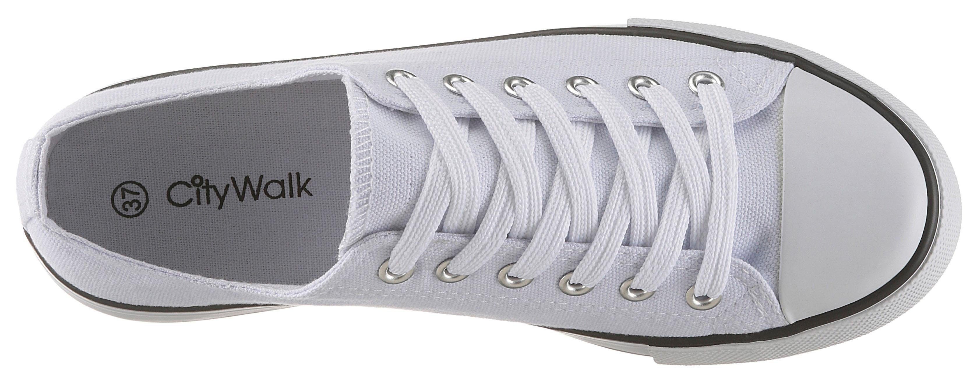 CITY WALK Sneakers in basic-look, vrijetijdsschoen, lage schoen, veterschoen