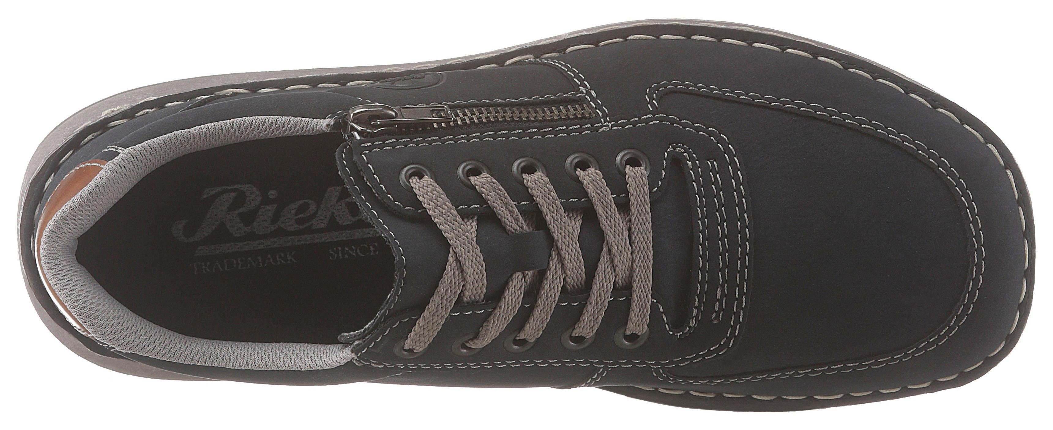 Rieker Veterschoenen met zijrits, vrijetijdsschoen, lage schoen, veterschoen