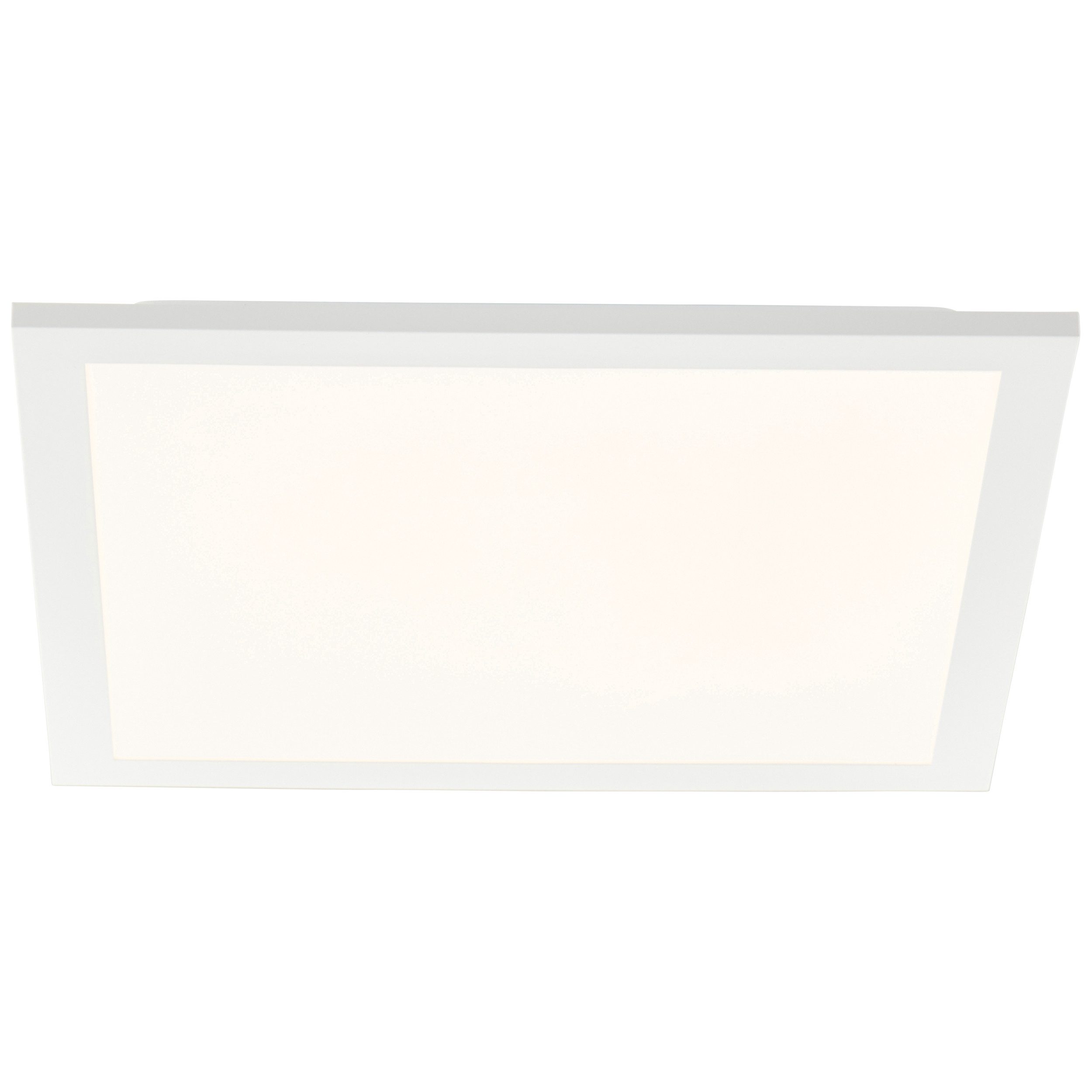 Brilliant Leuchten Led-plafondlamp Briston 30 x 30 cm, 1600 lm, 2700 k, aluminium, wit