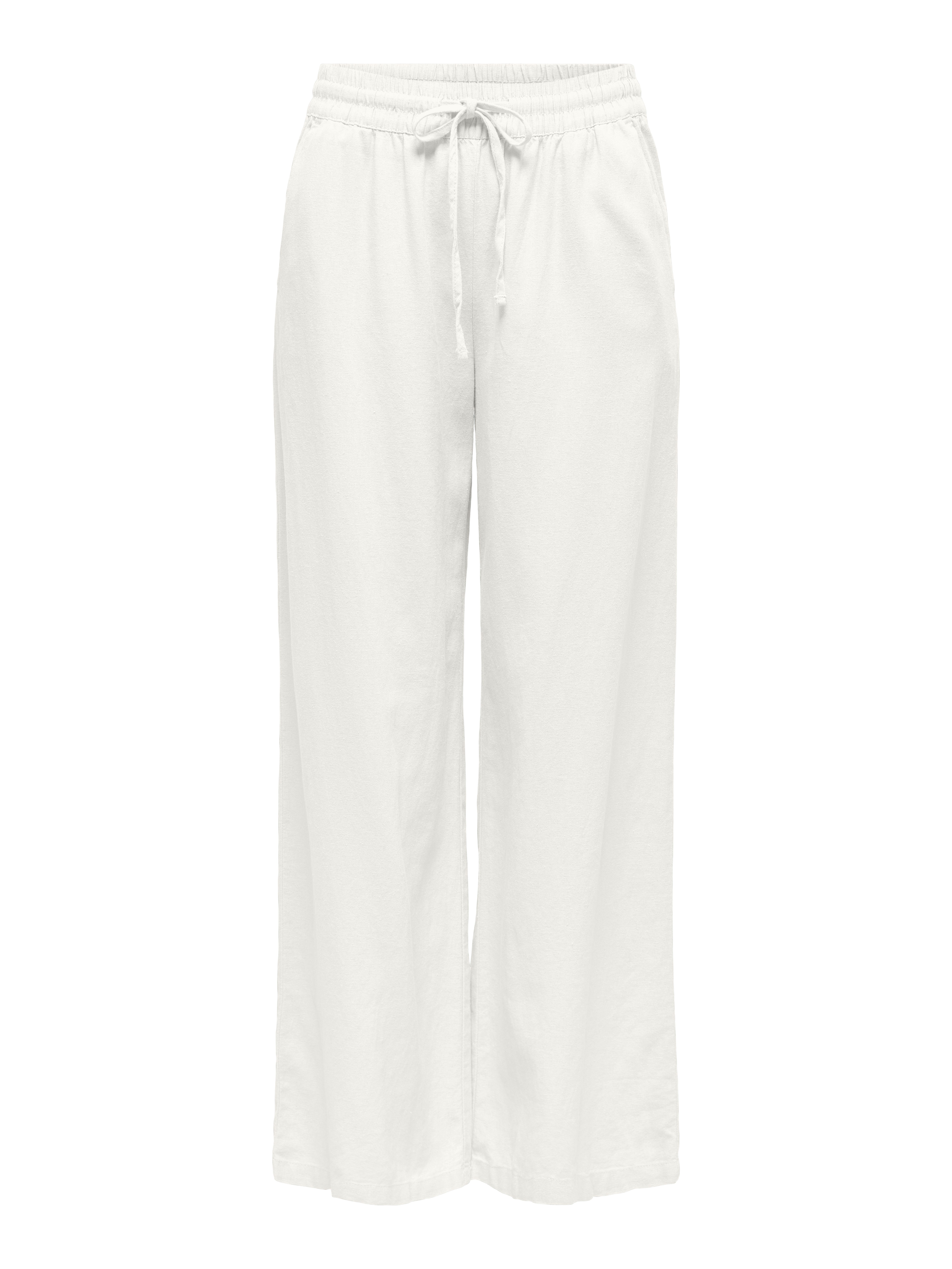 JDY Linnen broek JDYSAY LINEN HW WIDE PANT WVN NOOS