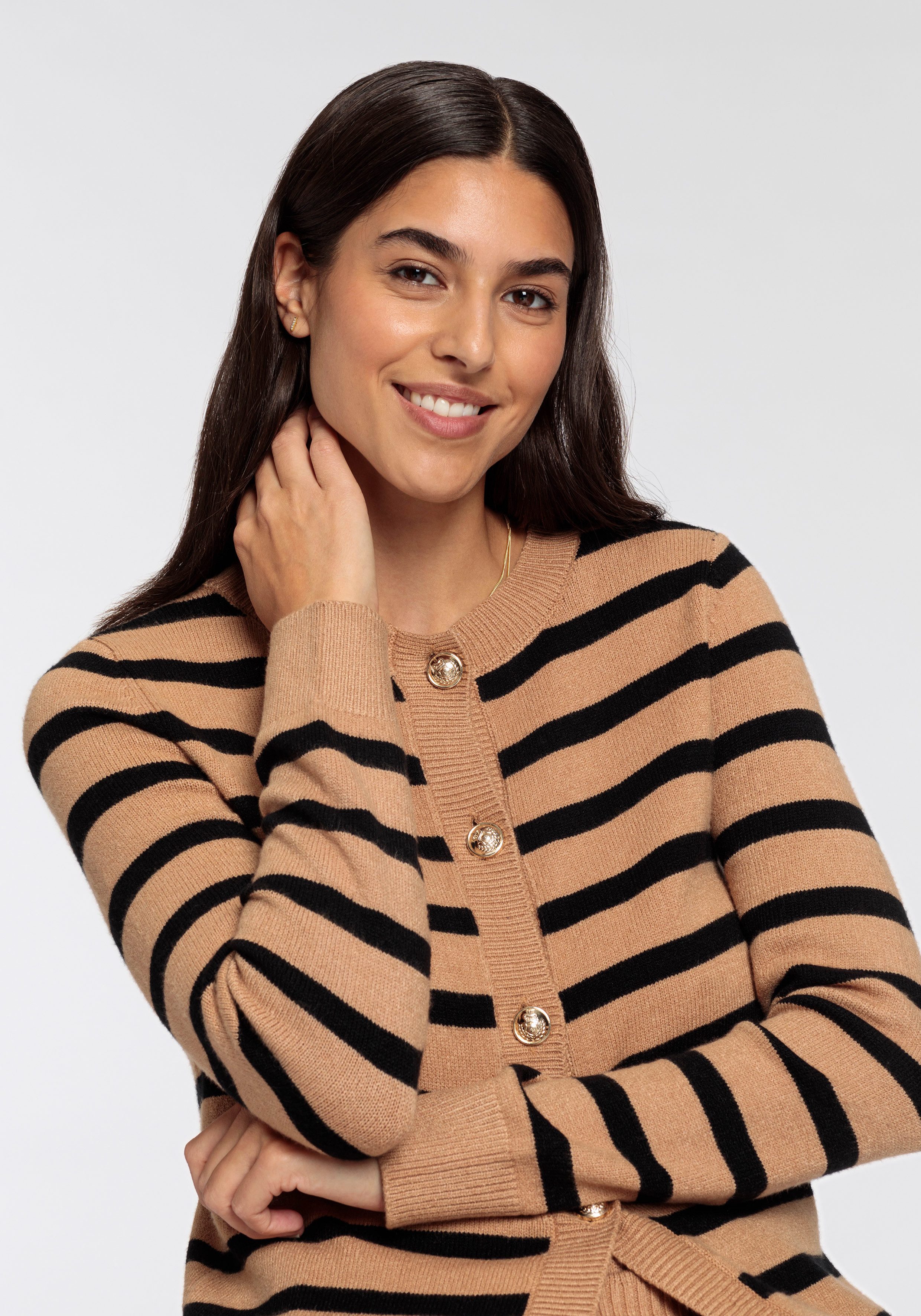 HECHTER PARIS Vest met contraststrepen - nieuwe collectie