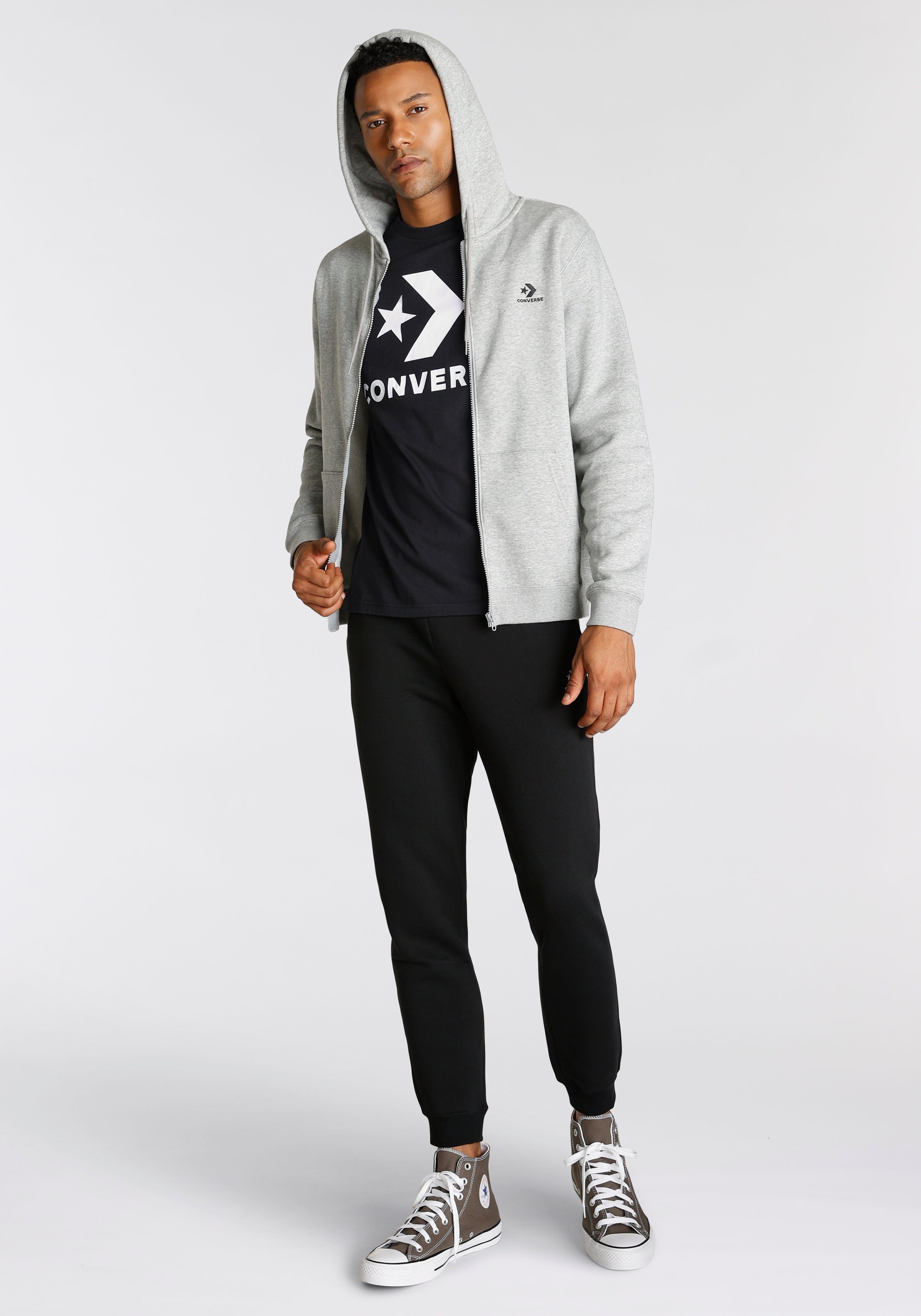 Converse Joggingbroek GO-TO EMBROIDERED STAR CHEVRON BRUSHED BACK FLEECE SWEATPANT (1-delig)