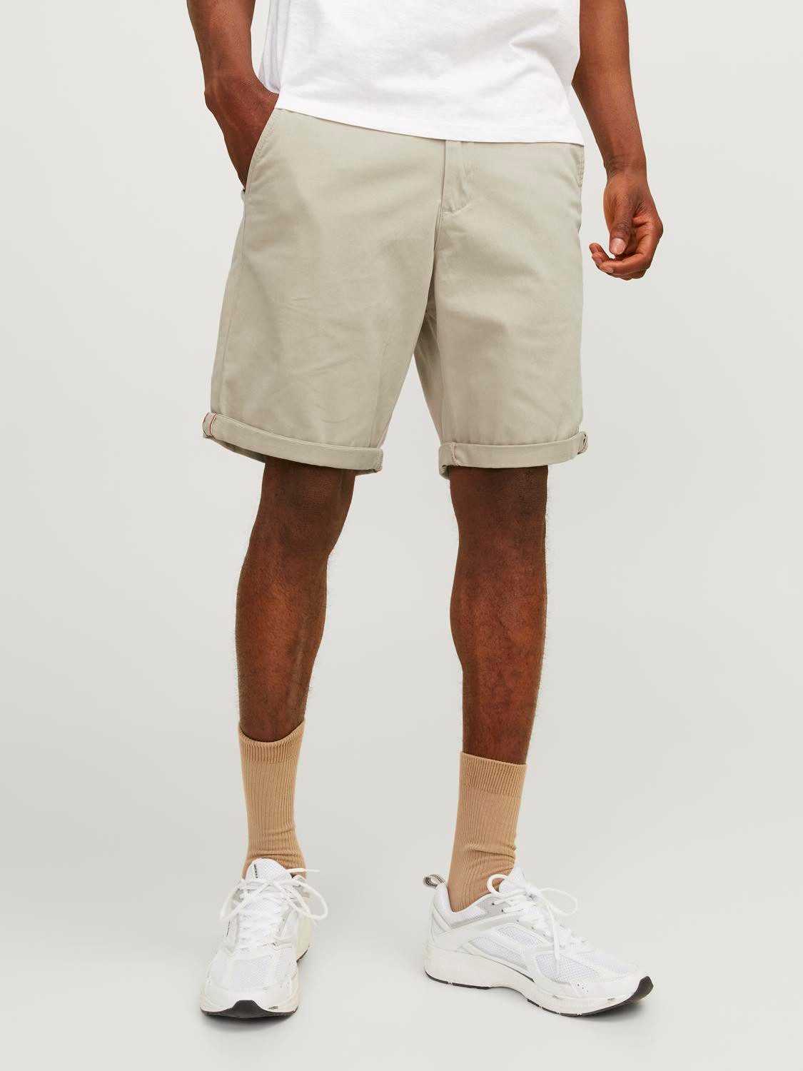 Jack & Jones Chino-short JPSTBOWIE JJSHORTS S heren bermuda broeken maat XS beige