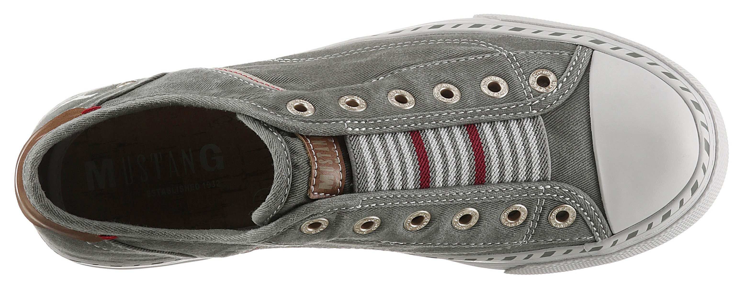 Mustang Shoes Slip-on sneakers Instapschoen, Vrijetijdsschoen Slippers, instapschoenen, vrijetijdsschoenen met praktische elastische band