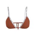 calvin klein swimwear triangel-bikinitop pure in eenvoudig design bruin