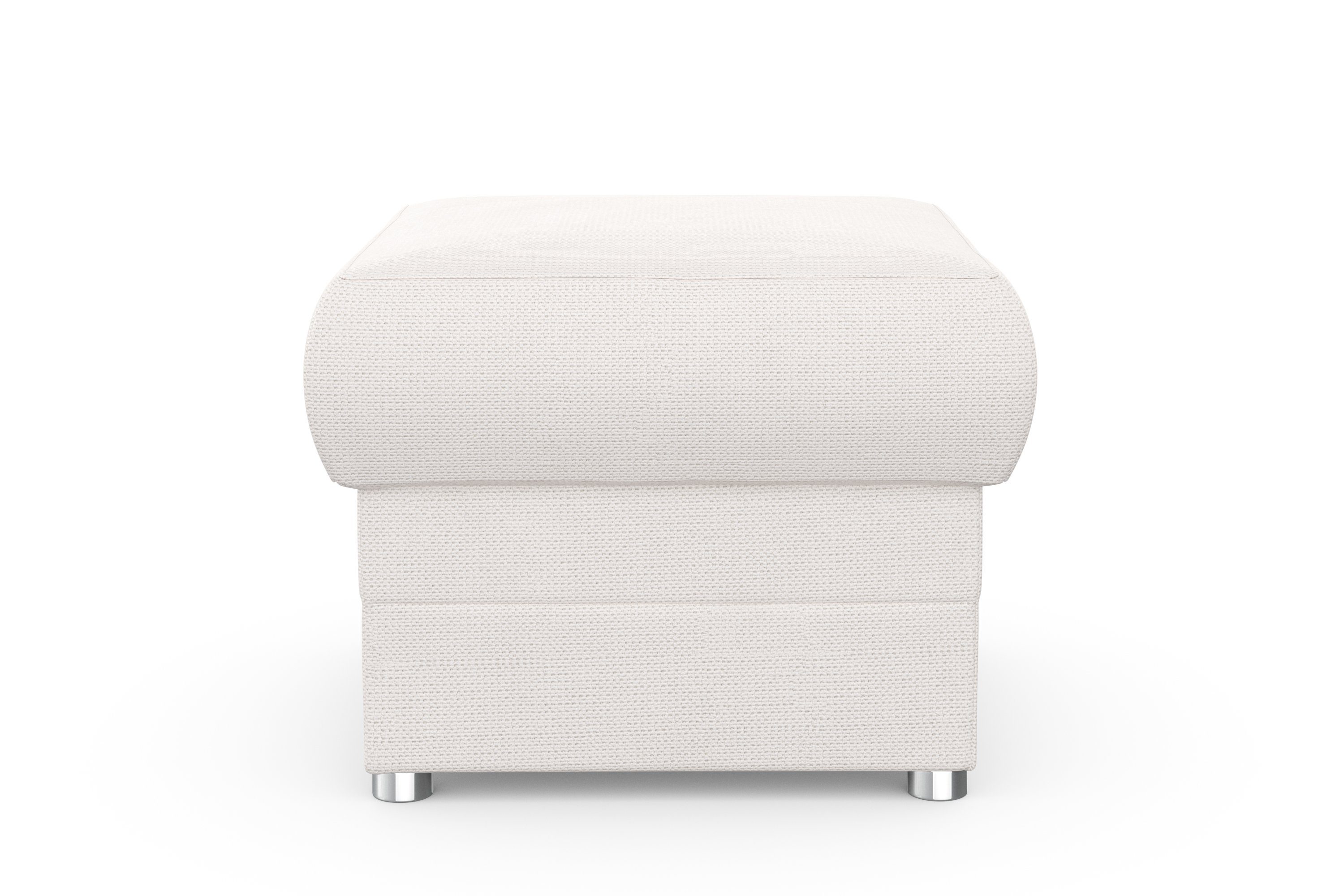 DOMO collection Hocker Pina, kompakt und bequem Bijpassende voetenbank/poef bij de serie