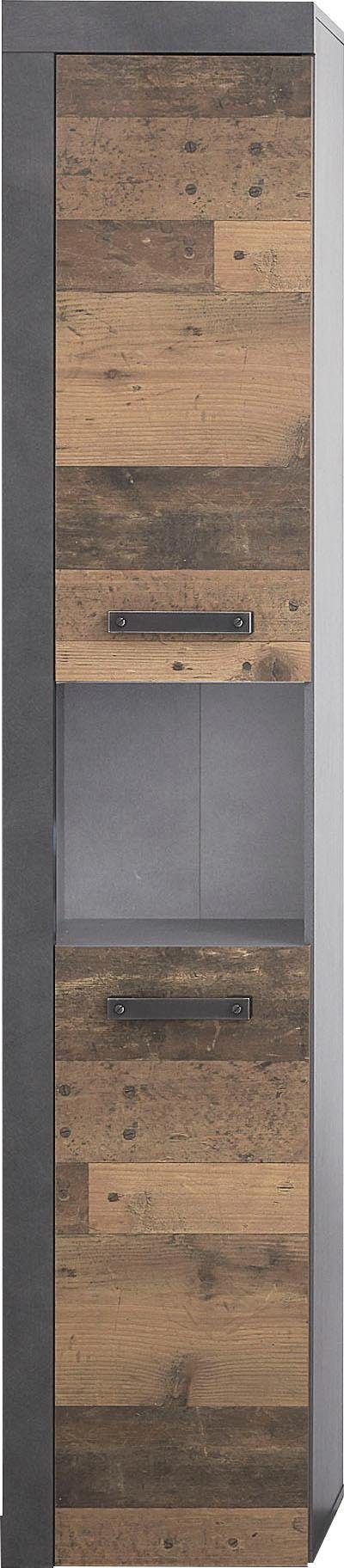 INOSIGN Hoge kast Ilana Badkamerkast in moderne industriële stijl - afmetingen (B/D/H) 36/31/184 cm