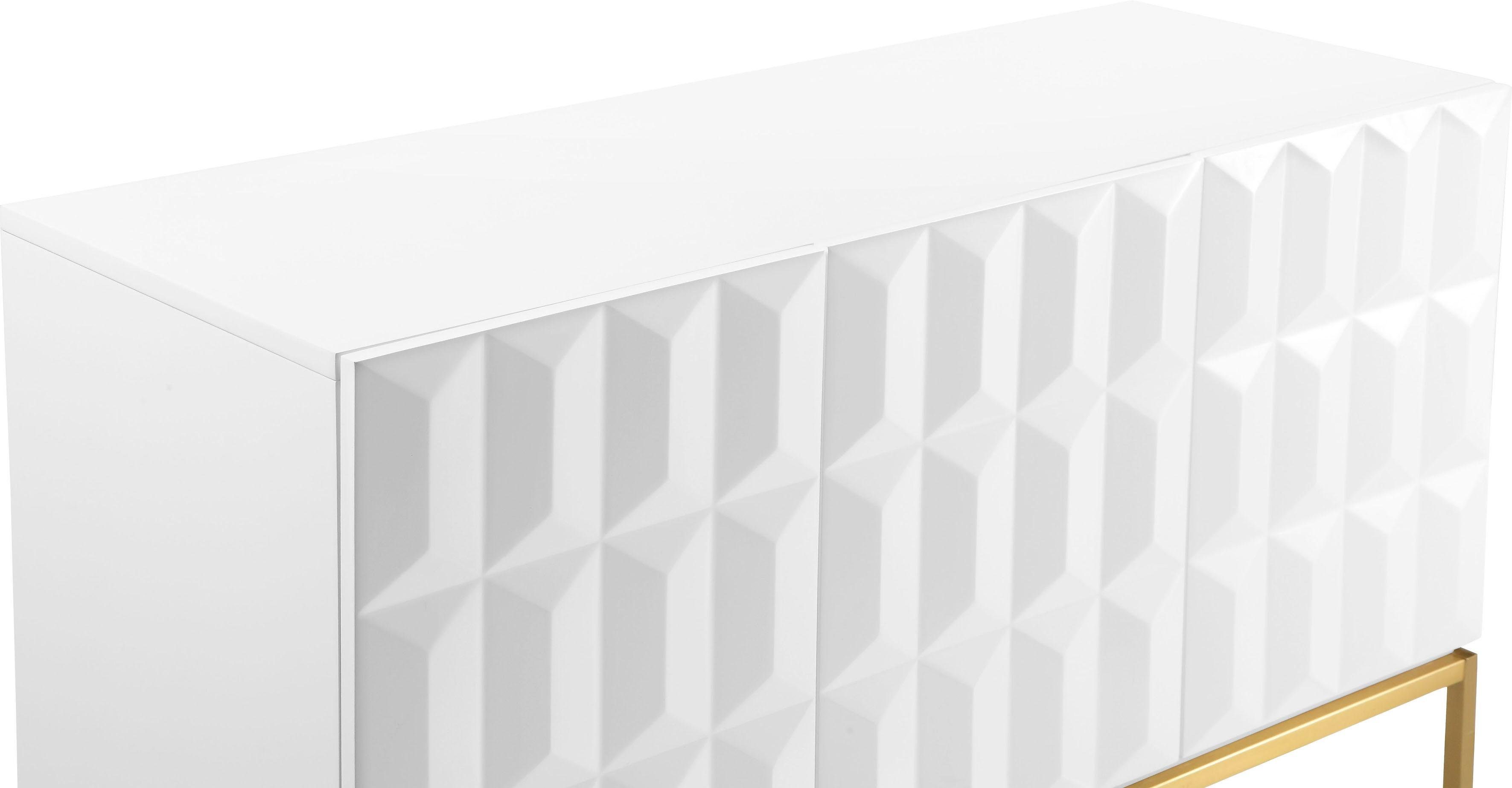 Leonique Dressoir Alais in 3d-look, met veel bergruimte en goudkleurig metalen frame