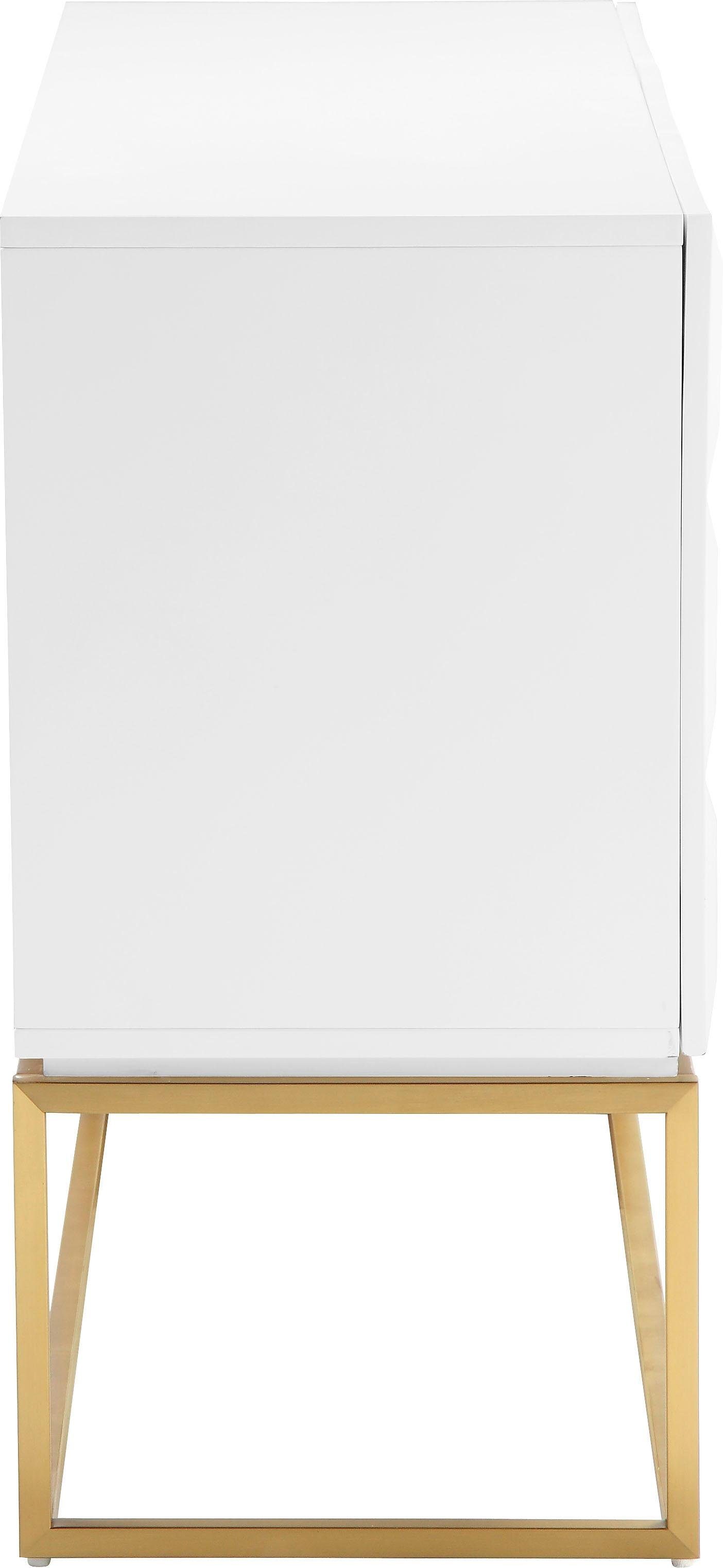 Leonique Dressoir Alais in 3d-look, met veel bergruimte en goudkleurig metalen frame