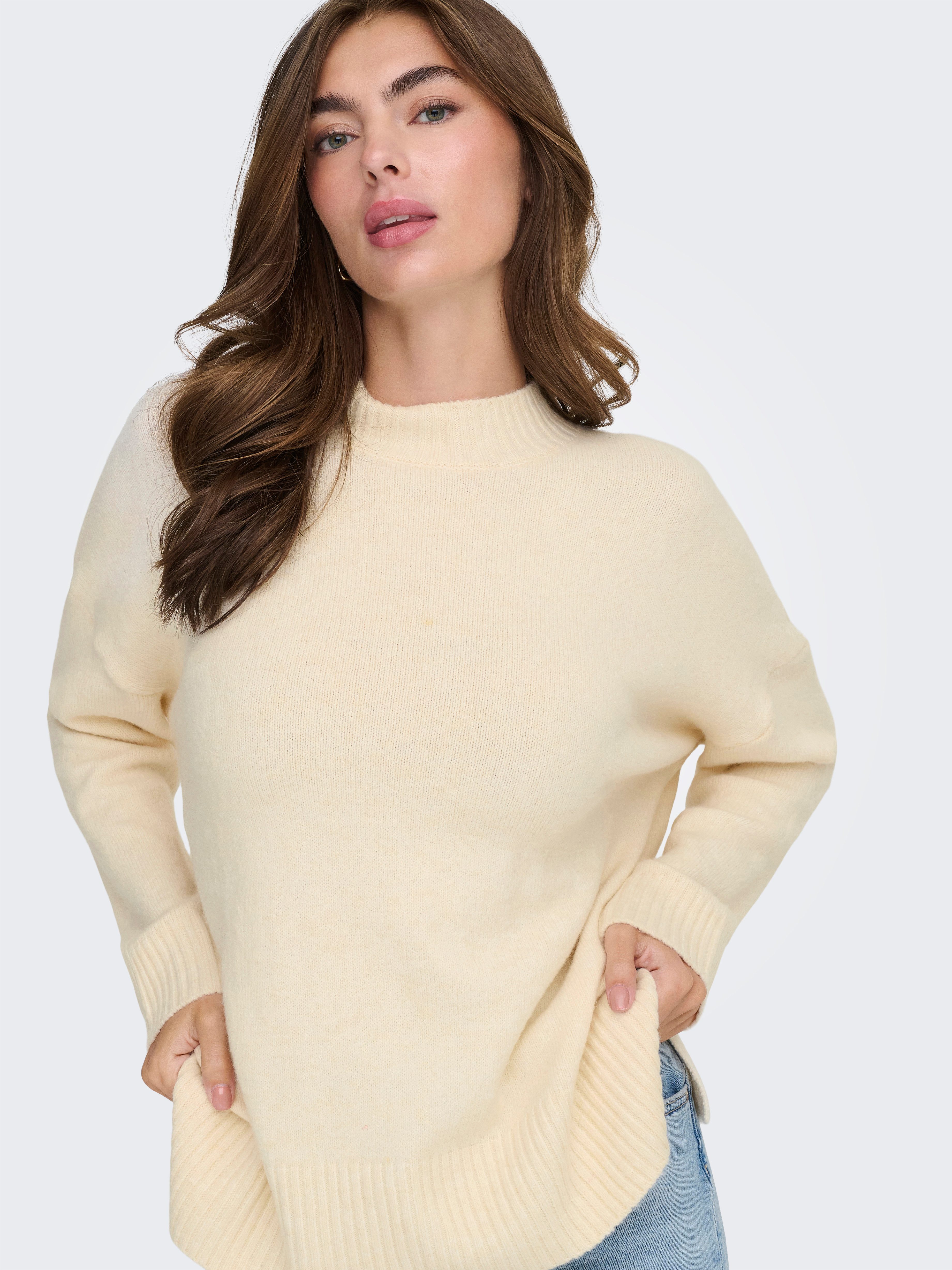 Only Gebreide trui ONLHAZEL LS HIGHNECK OVERS PULL KNT NOOS