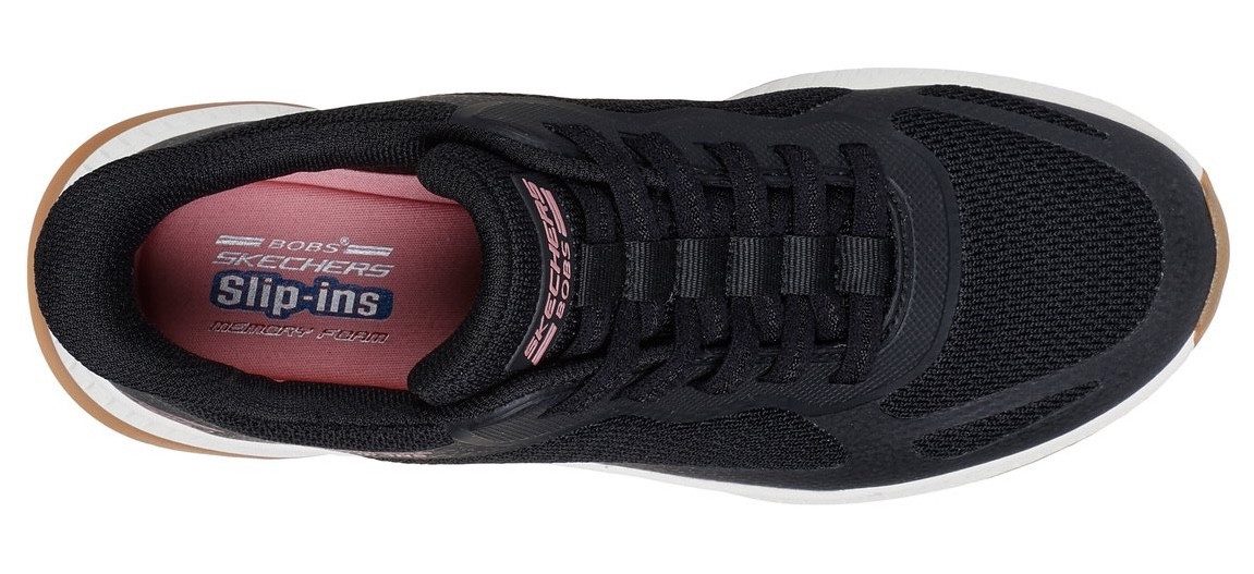 Skechers Slip-on sneakers BOBS SQUAD 4 Slippers, vrijetijdsschoen, lage schoen met memory foam